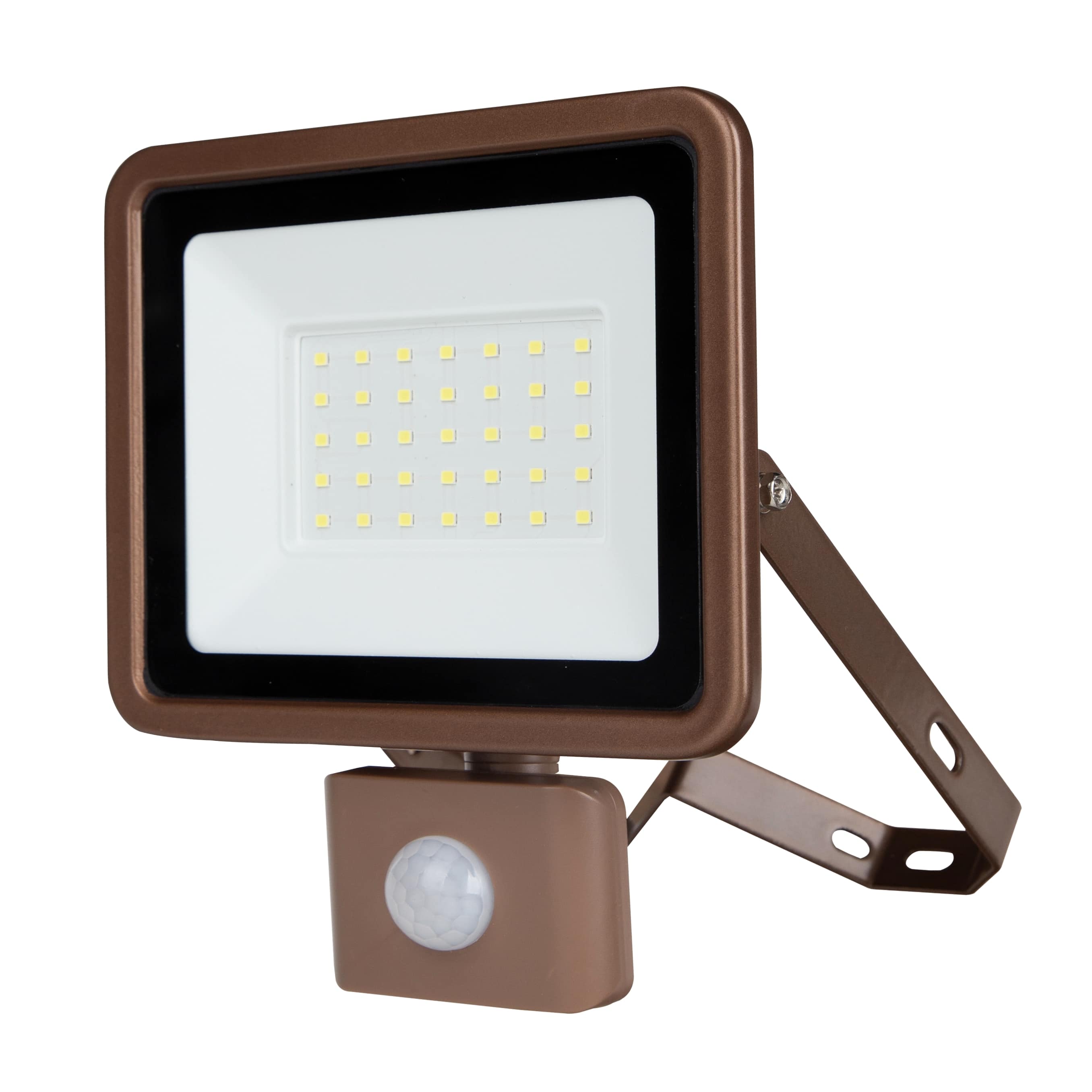 REV LED-Fluter Eco+, mit Sensor, 30W, 6500K, 2550lm, kaltweiß, IP44, bronze REV LED-Fluter Eco+, mit Sensor, 30W, 6500K, 2550lm, kaltweiß, IP44, bronze