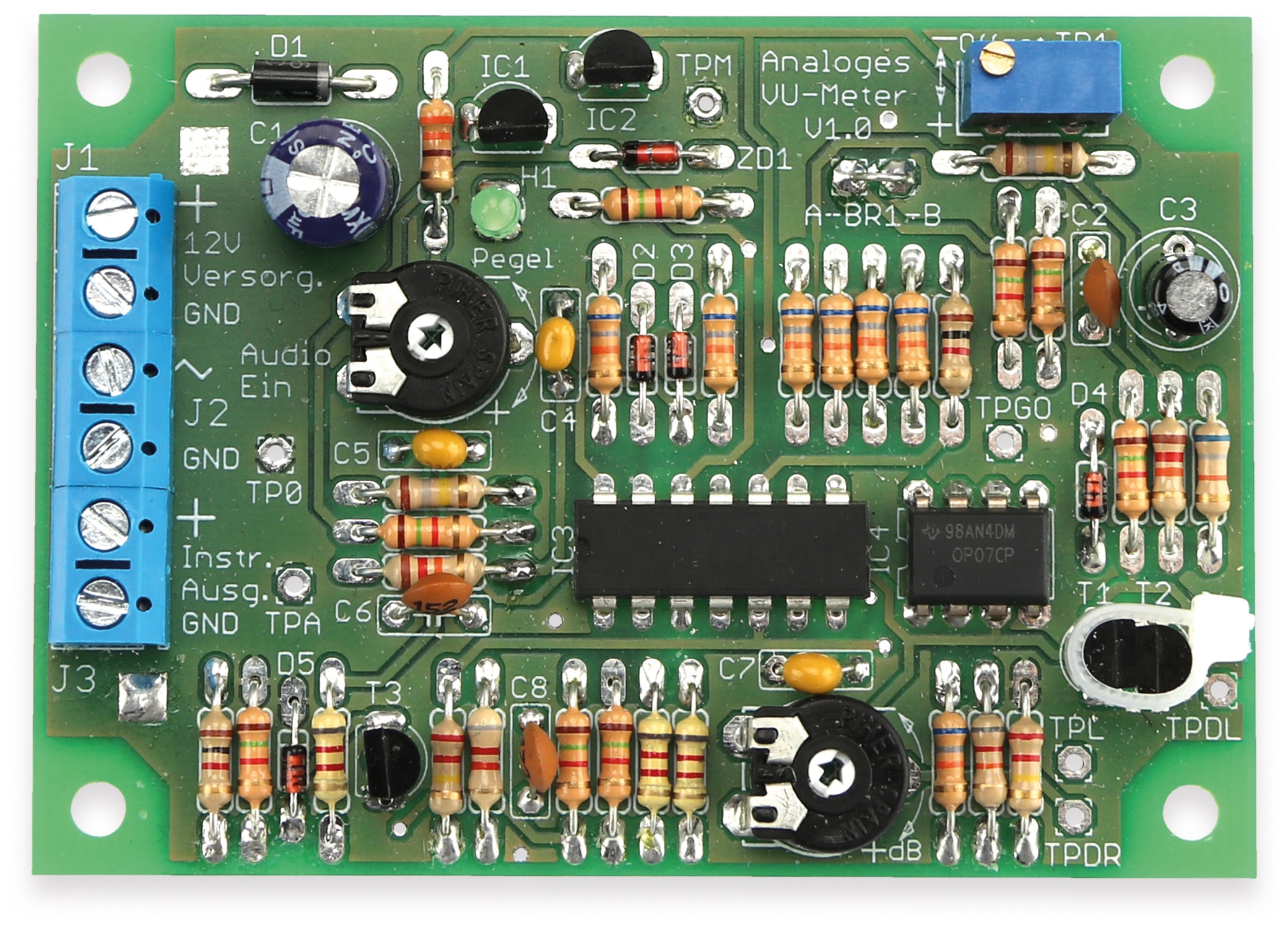 Bausatz Analoges VU-Meter, V1.0 Bausatz Analoges VU-Meter V1.0