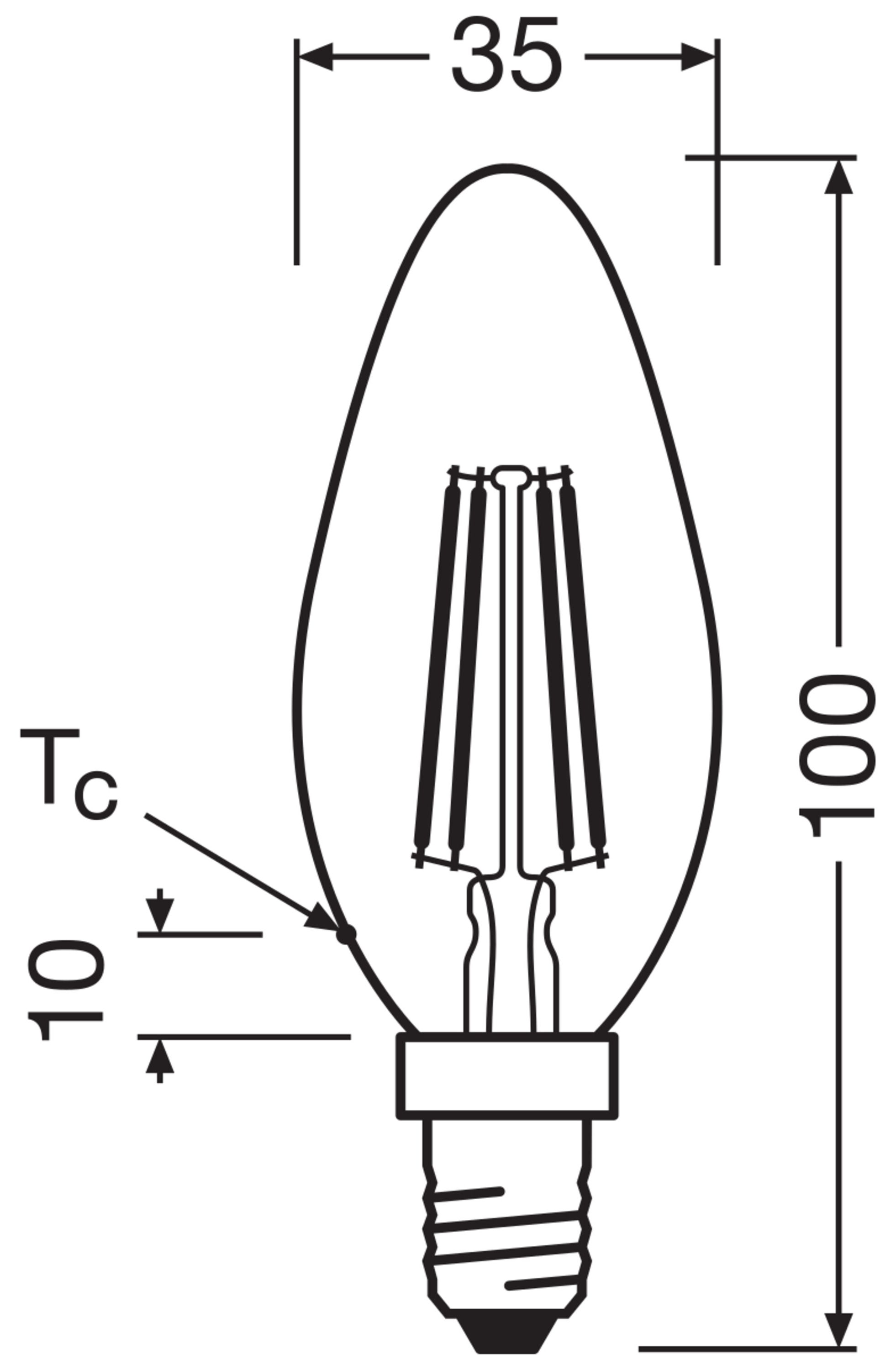 OSRAM LED-Filament-Lampe SUPERSTAR, EEK: D, E14, 5,9 W, 806 lm, 2700 K OSRAM LED-Filament-Lampe SUPERSTAR, EEK: D, E14, 5,9 W, 806 lm, 2700 K