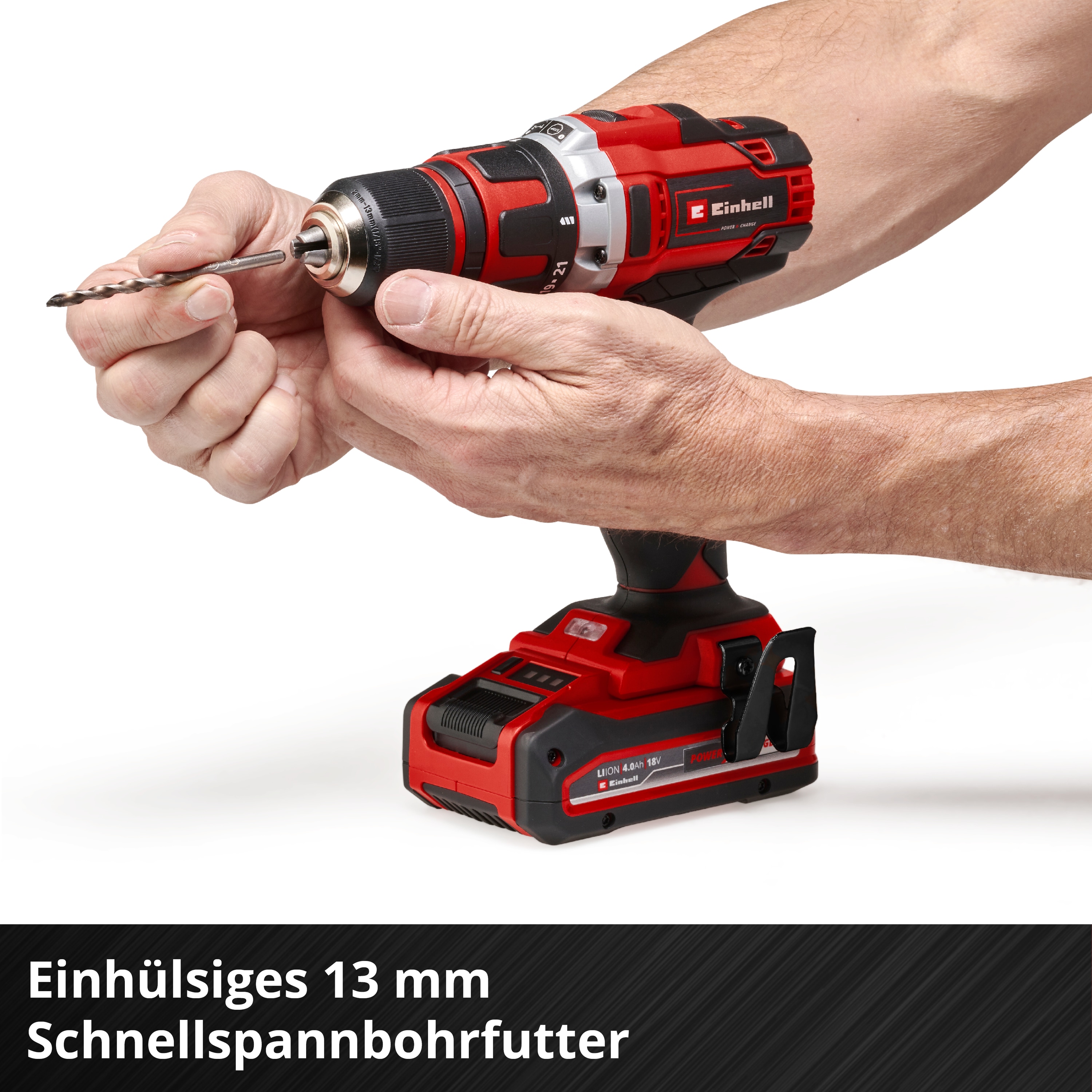 EINHELL Akku-Bohrschrauber TE-CD 18/40 Li Solo + Systemkoffer E-Case S-F EINHELL Akku-Bohrschrauber TE-CD 18/40 Li Solo + E-Box Koffer S-F