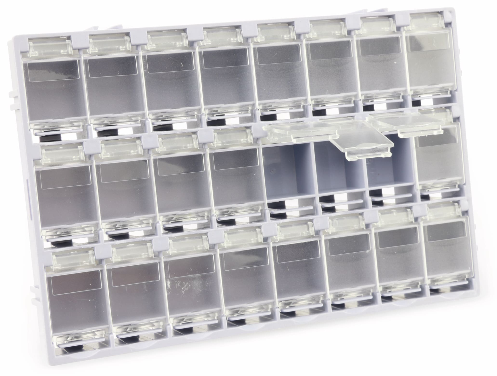 SMD-Systemcontainer T-156, 24-fach, grau SMD-Systemcontainer T-156, 24-fach, grau