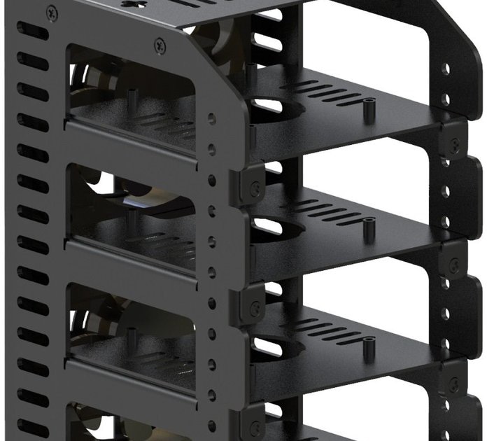 KUBII Cluster-Gestell für Raspberry Pi 5, 4B, 3B/B+, U6183