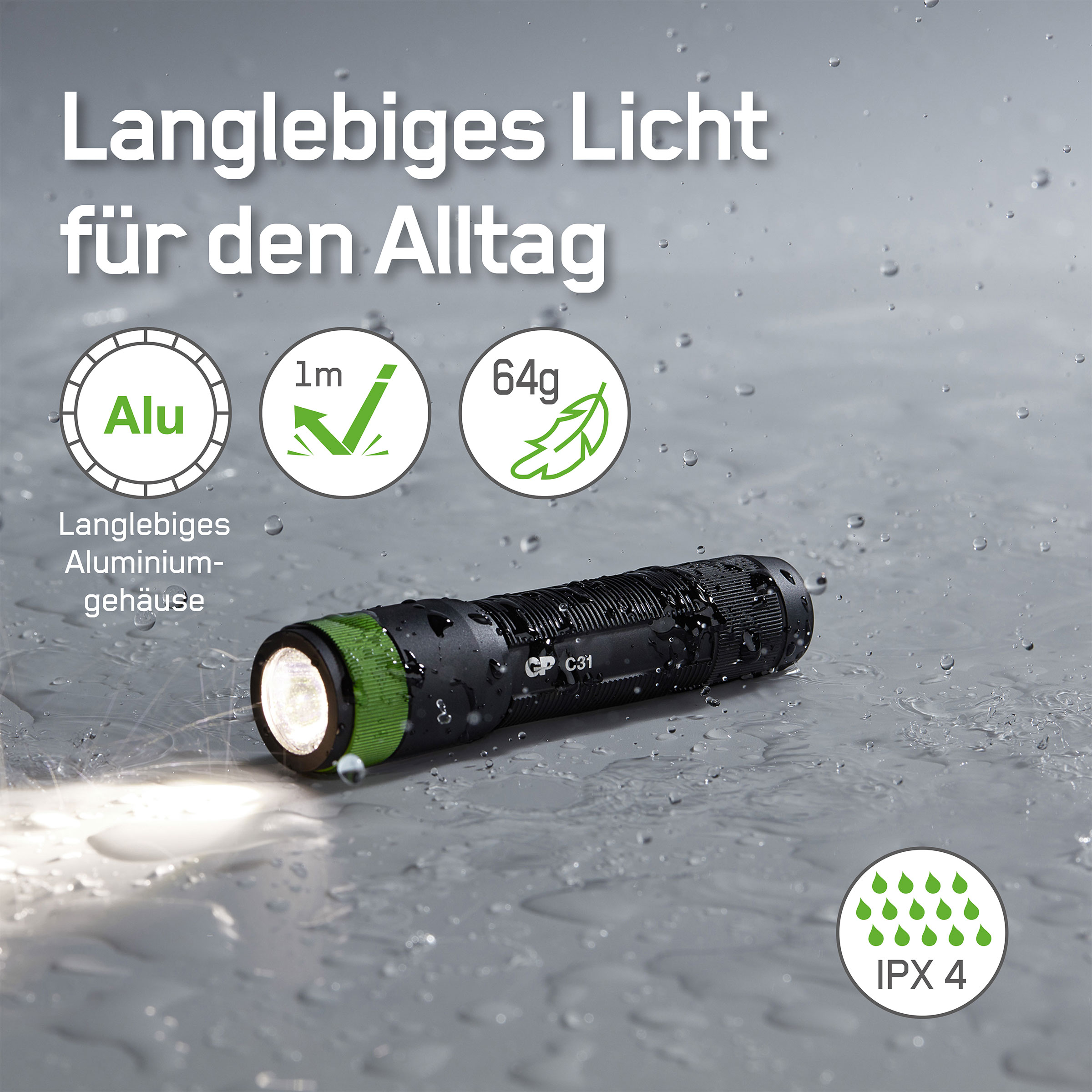 GP LED-Taschenlampe Discovery Flashlight C31X, 100 lm GP LED-Taschenlampe Discovery Flashlight C31X, 100 lm
