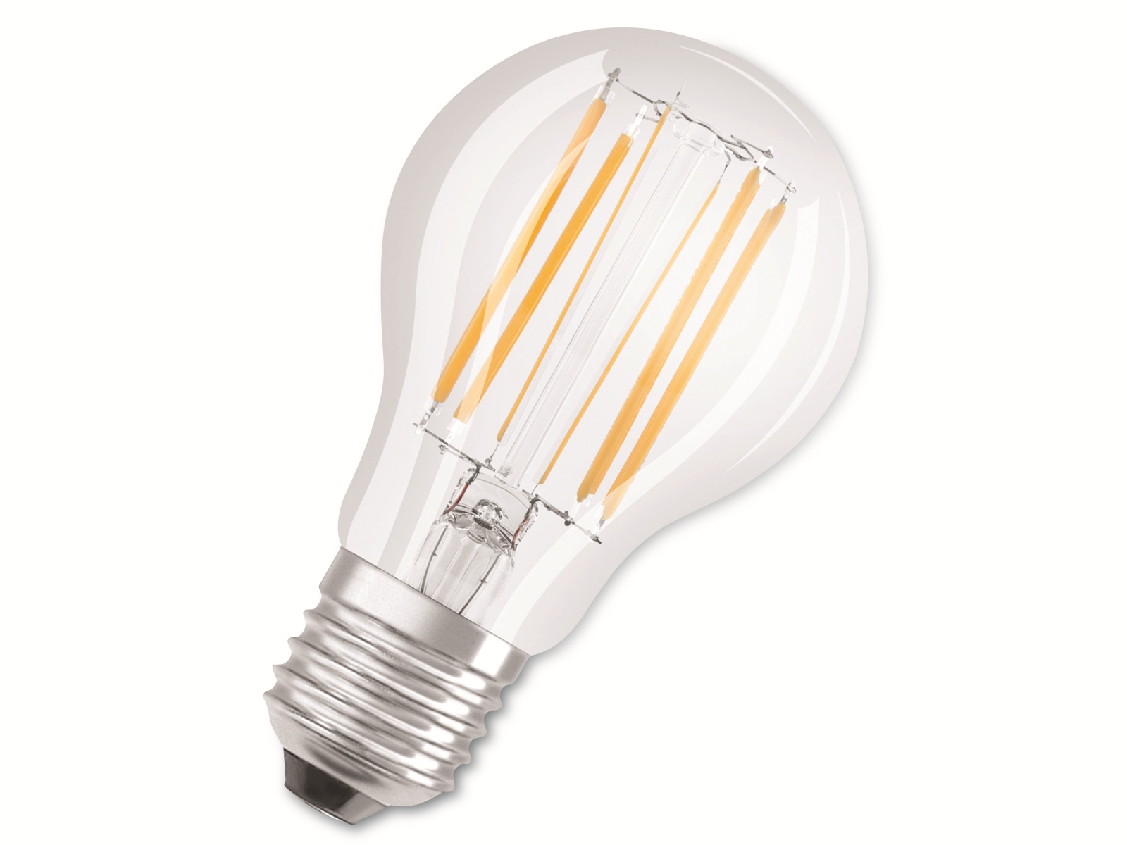 OSRAM LED-Filament-Lampe, CLA75, E27, EEK: D, 7,5W, 1055lm, 2700K, 3 Stk OSRAM LED-Filament-Lampe, CLA75, E27, EEK: D, 7,5W, 1055lm, 2700K, 3 Stk