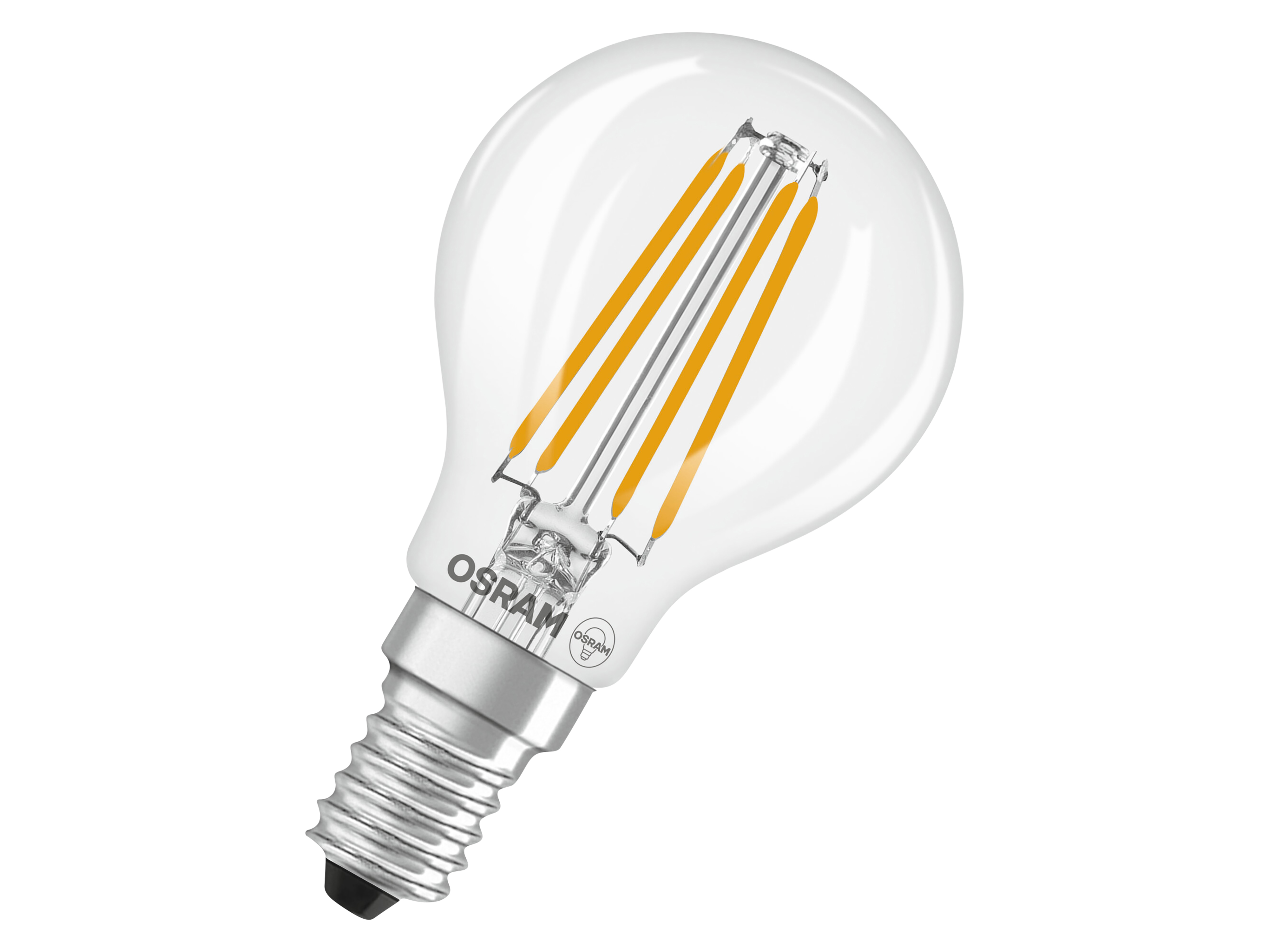 OSRAM LED-Lampe Retrofit, 3,4 W, E14, 2700K, EEK:D, 470 lm, IP20, warmweiß OSRAM LED-Lampe Retrofit, 3,4 W, E14, 2700 K, EEK: D, 470 lm, IP20, warmweiß