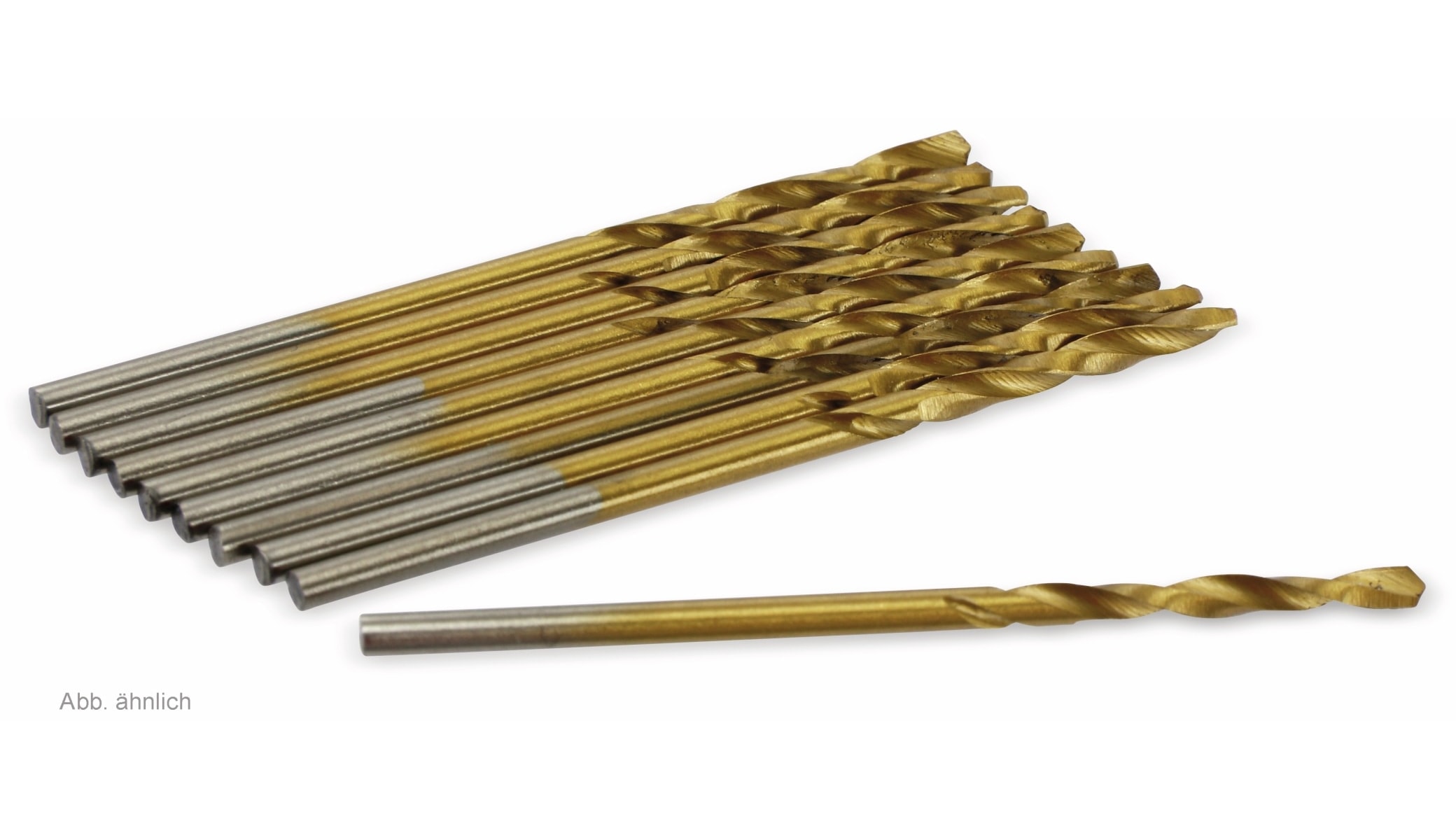 DAYTOOLS HSS-Spiralbohrer, titaniumbeschichtet, Ø 2,50 mm, 10 Stück HSS-Spiralbohrer, titaniumbeschichtet