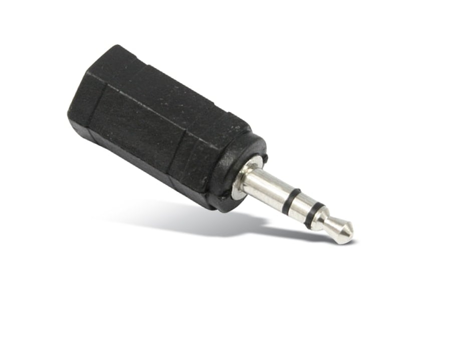 GOOBAY Klinkenadapter, Stecker 3,5 mm stereo / Kupplung 2,5 mm stereo, schwarz GOOBAY Klinkenadapter, Stecker 3,5 mm stereo / Kupplung 2,5 mm stereo, schwarz