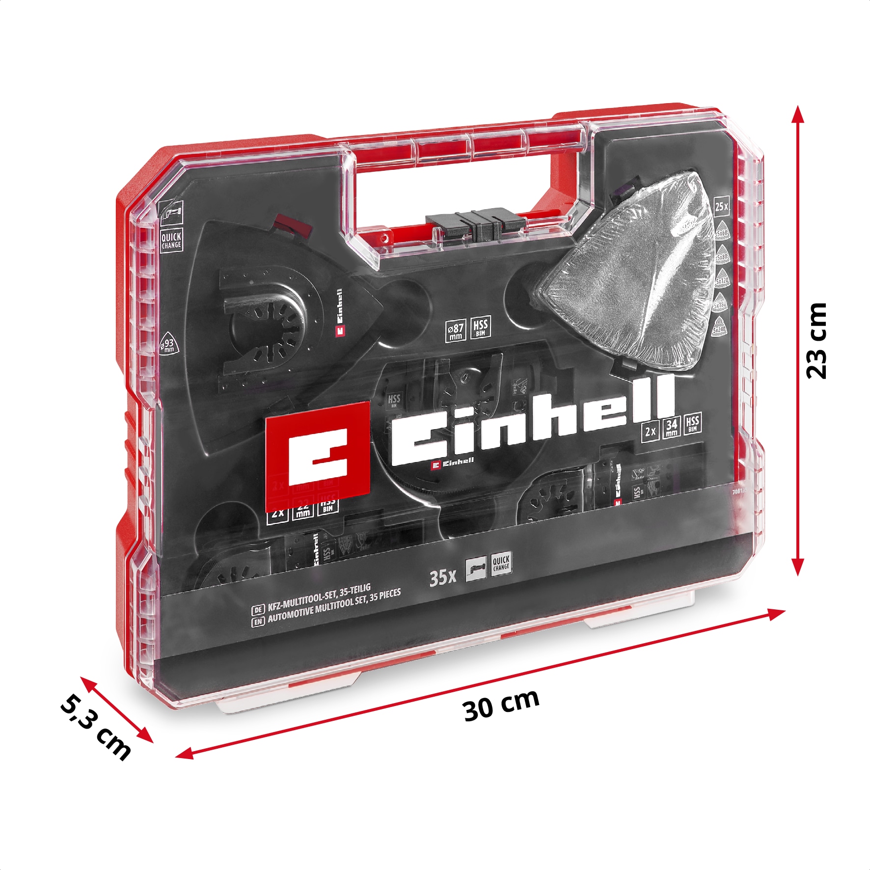 EINHELL Multitool-Set, 708135, XL-PLUS-Case, 35-teilig EINHELL Multitool-Set, 708135, XL-PLUS-Case, 35-teilig