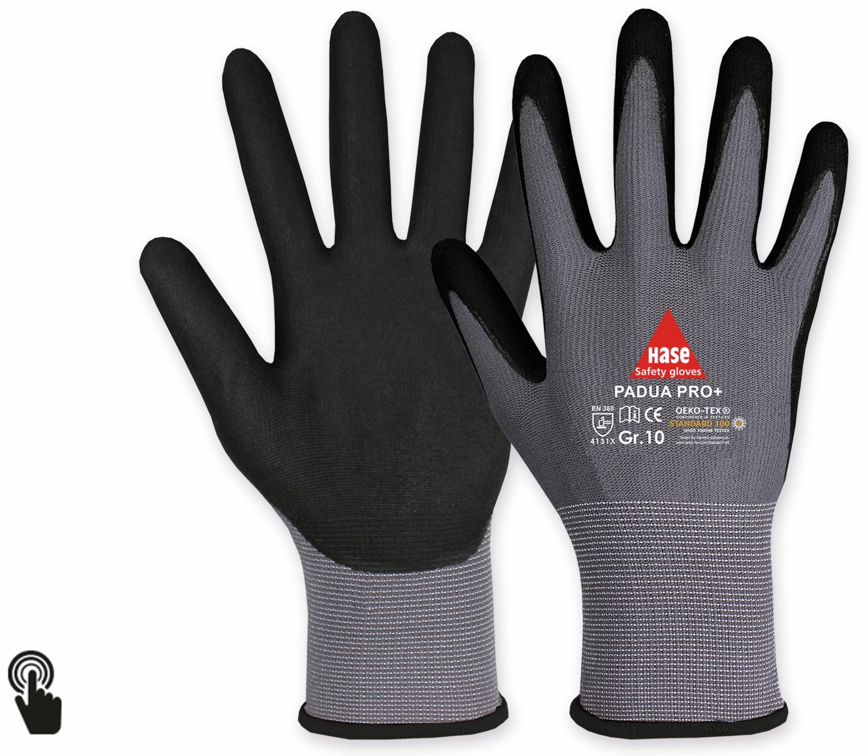 HASE SAFETY GLOVES Arbeitshandschuhe, Padua Pro+, EN388, EN 420, Touchfähig, Größe 11 HASE SAFETY GLOVES Arbeitshandschuhe, Padua Pro+, EN388, EN 420, Touchfähig, Größe 11