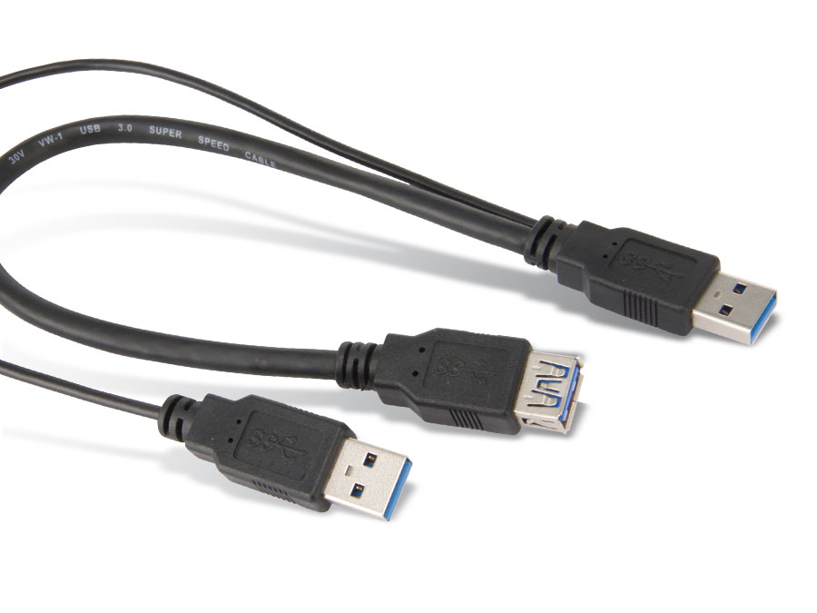 GOOBAY USB 3.0 Y-Stromversorgungskabel, 0,3 m GOOBAY USB 3.0 Y-Stromversorgungskabel, 0,3 m