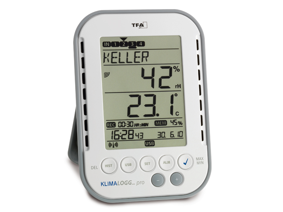 TFA Digitales Thermo-Hygrometer KLIMALOGG PRO, mit Datenlogger-Funktion TFA Digitales Thermo-Hygrometer KLIMALOGG PRO, mit Datenlogger-Funktion