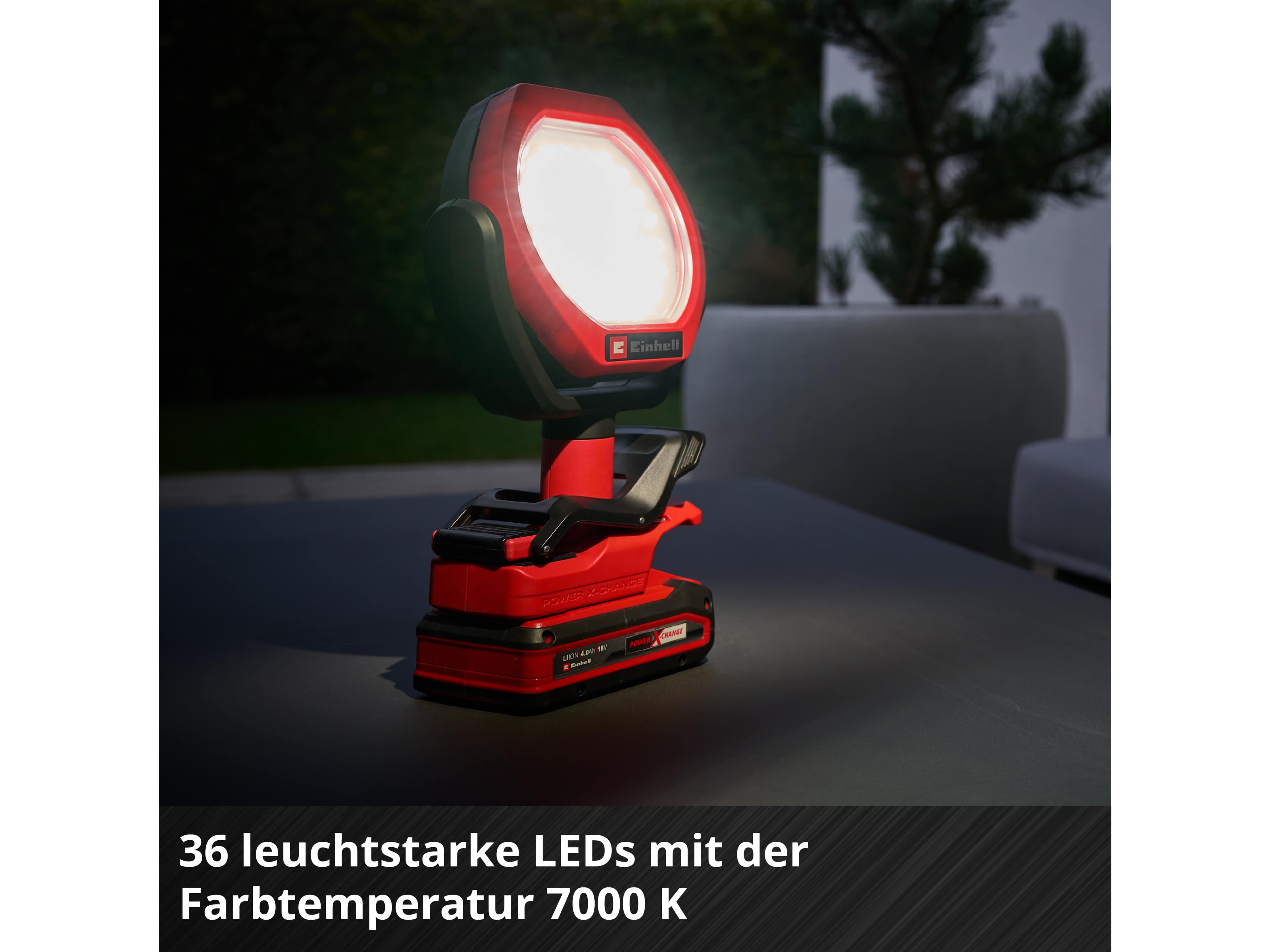 EINHELL Akku-Outdoor-Lampe GC-OL 18/1500 Li Kit (1x 4,0 Ah) EINHELL Akku-Outdoor-Lampe GC-OL 18/1500 Li Kit (1x 4,0 Ah)