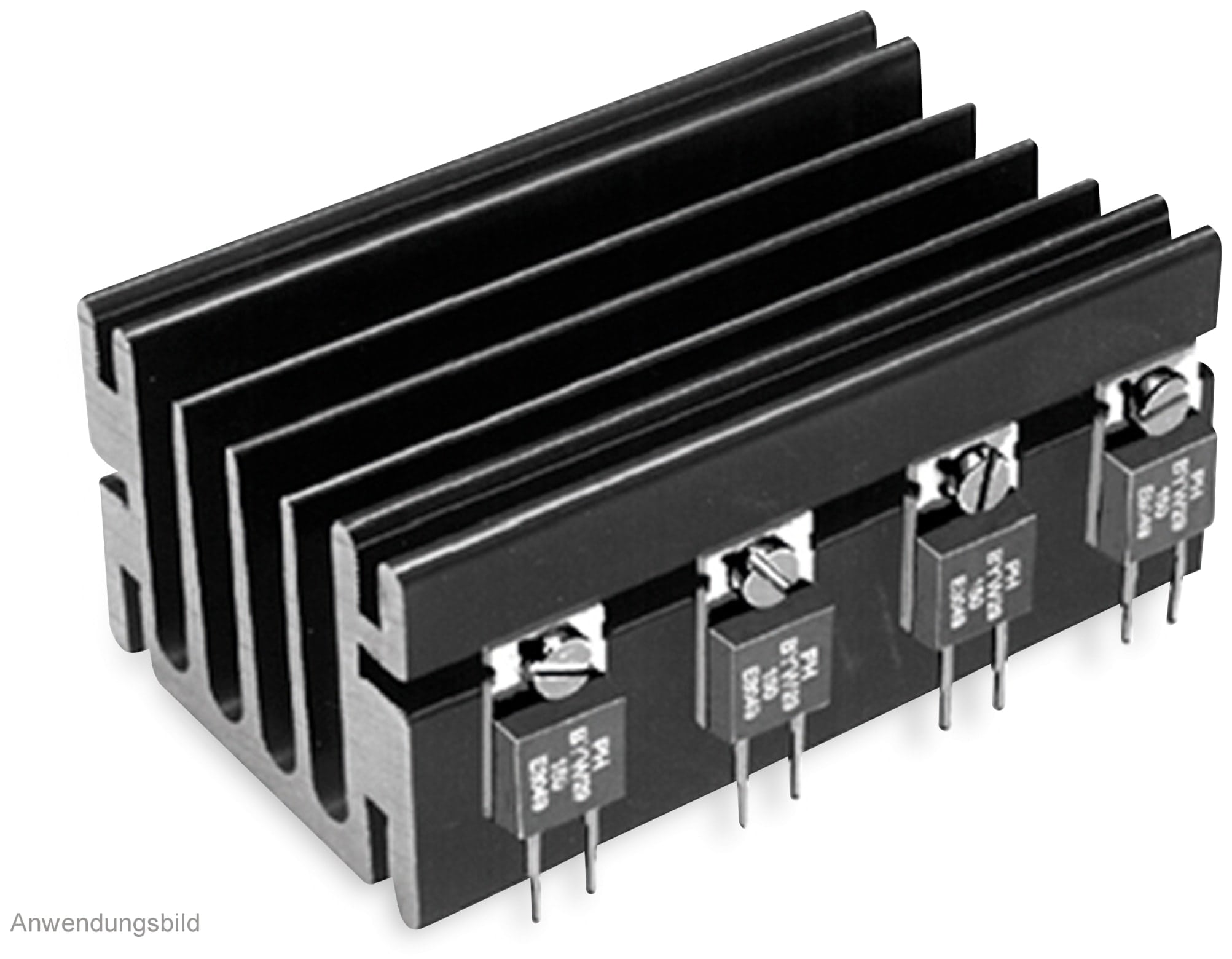 FISCHER ELEKTRONIK Kühlkörper, SK 68/ 50 SA, Profilkühlkörper, schwarz, Aluminium FISCHER ELEKTRONIK Kühlkörper, SK 68/ 50 SA, Profilkühlkörper, schwarz, Aluminium