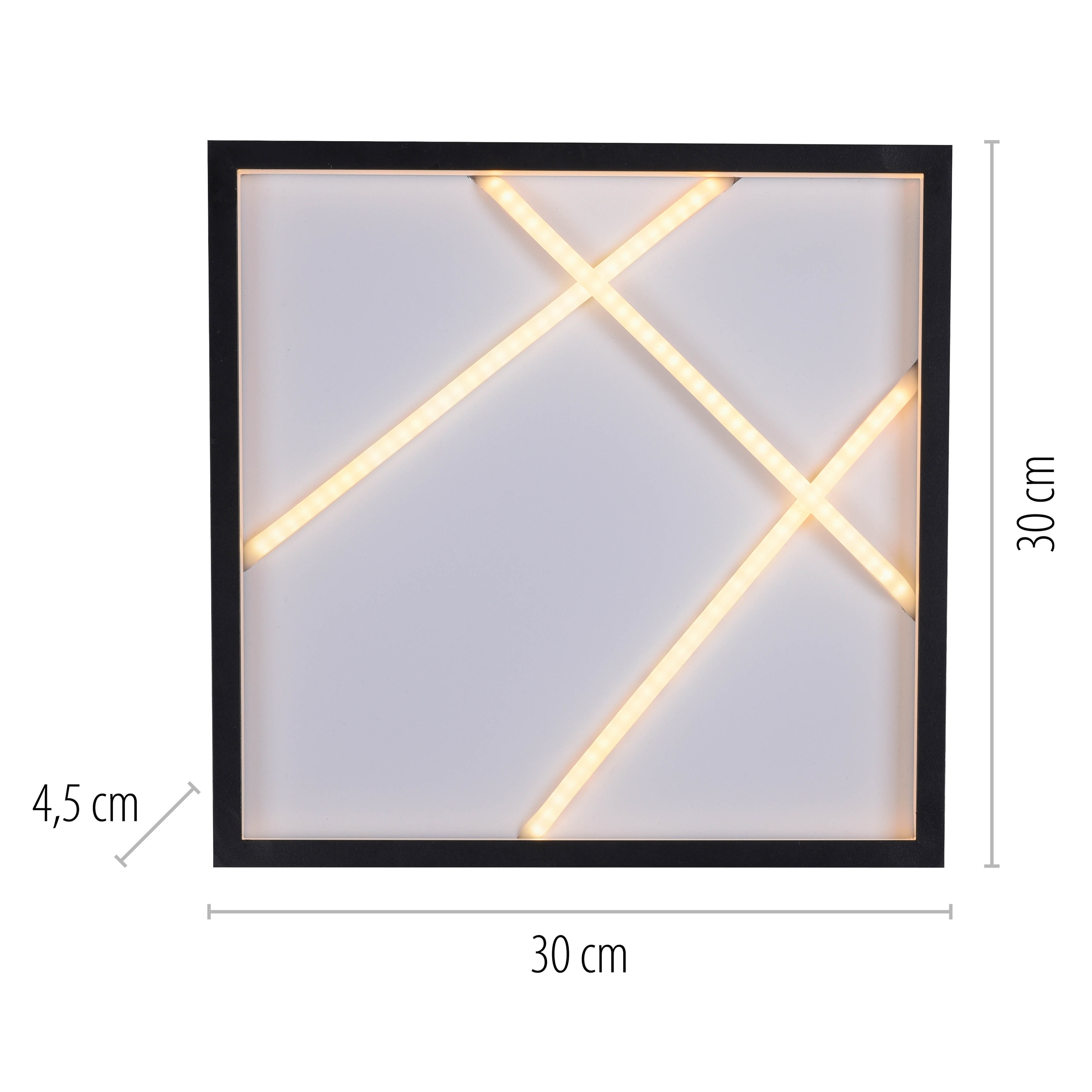 JUST LIGHT LED-Deckenleuchte 14092-18, 28W, 3000K, 3500lm, warmweiß, IP20, schwarz JUST LIGHT LED-Deckenleuchte 14092-18, 28W, 3000K, 3500lm, warmweiß, IP20, schwarz