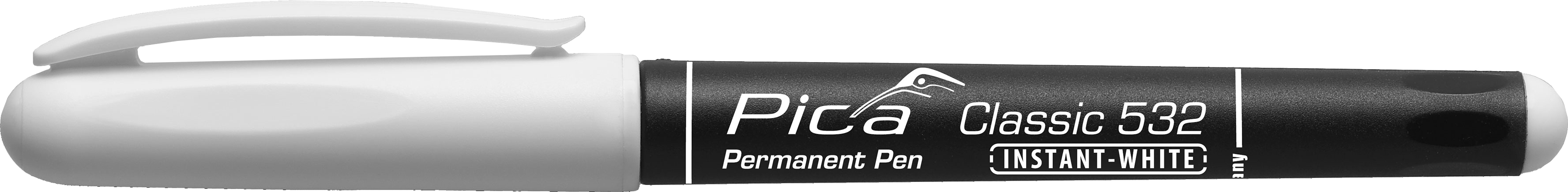 PICA Classic Permanent Pen Instant-White, 532/52/SB, weiß PICA Classic Permanent Pen Instant-White, 532/52/SB, weiß