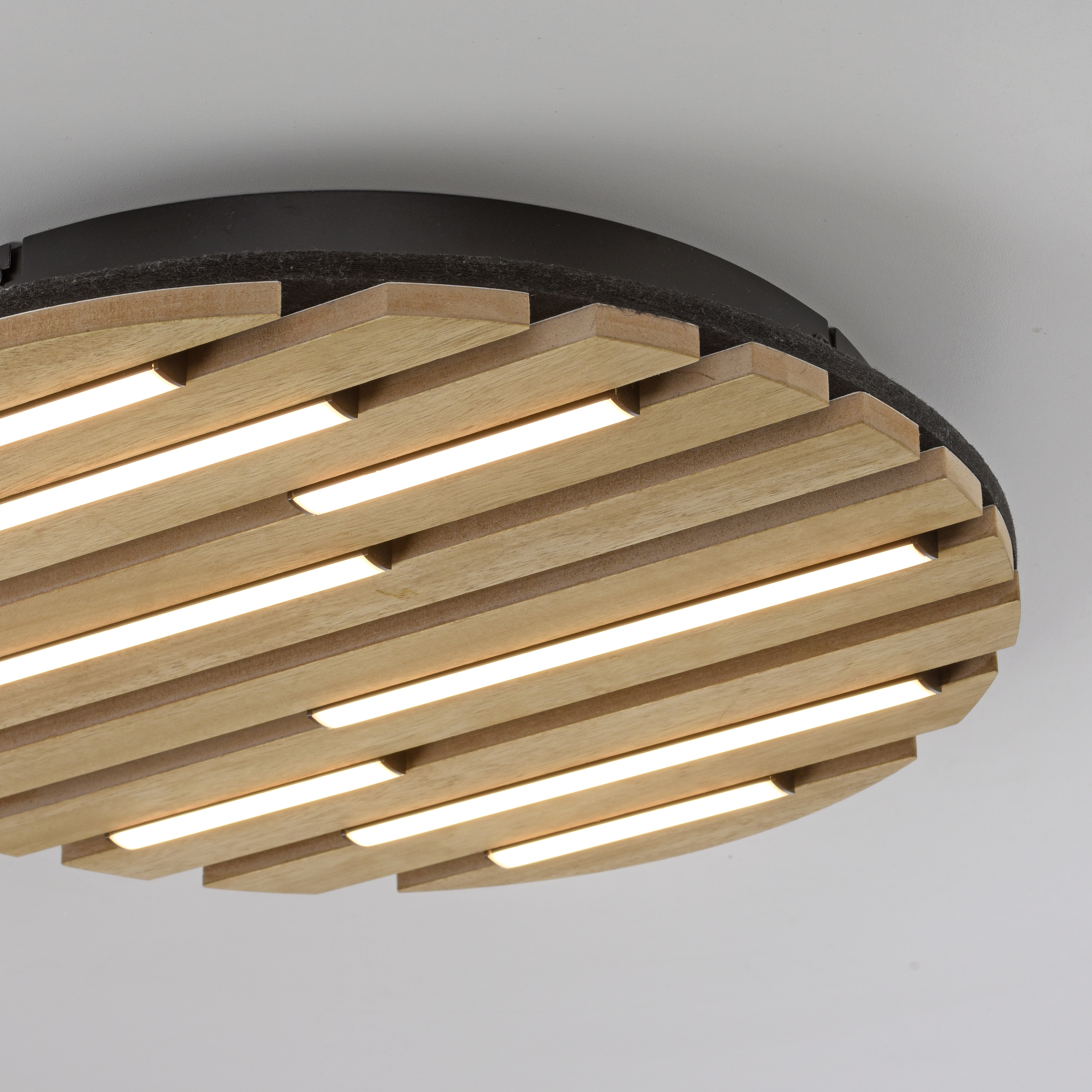 JUST LIGHT LED-Deckenleuchte 15592-79, 12W, 3000K, 1700lm, warmweiß, IP20, Holz/schwarz JUST LIGHT LED-Deckenleuchte 15592-79, 12W, 3000K, 1700lm, warmweiß, IP20, Holz/schwarz