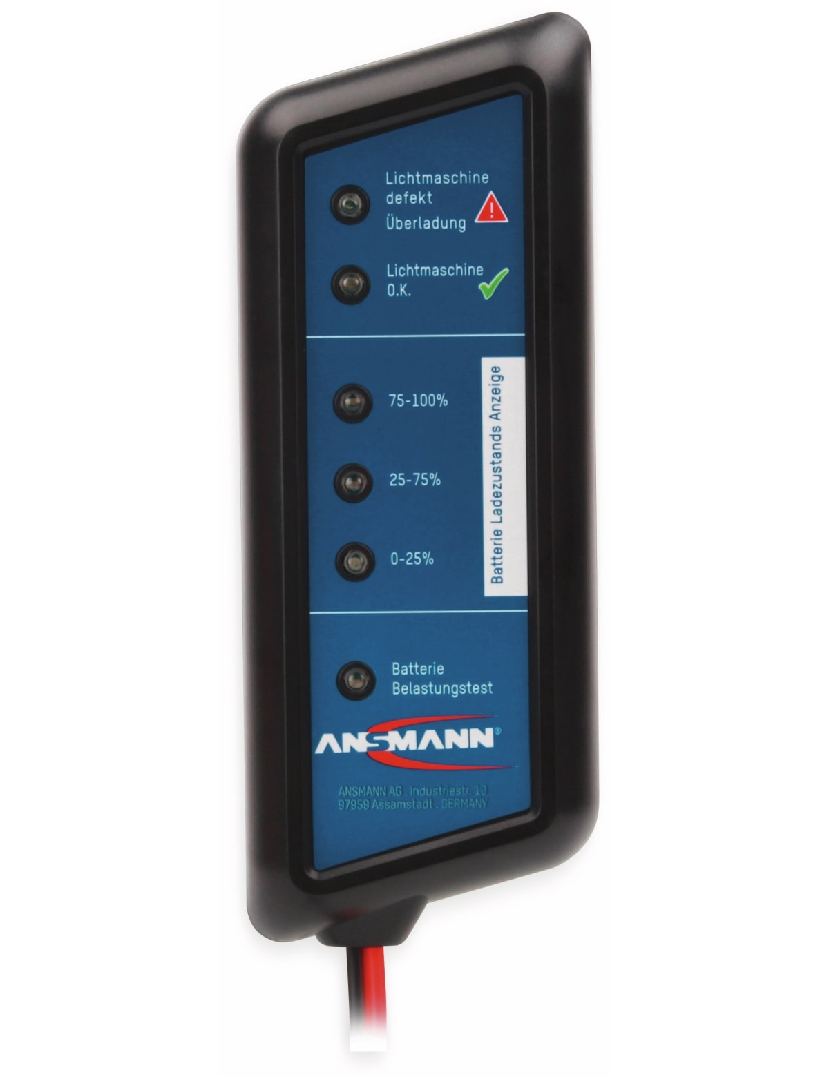ANSMANN KFZ-Batterietester für 12 V- Batterien ANSMANN KFZ-Batterietester für 12 V- Batterien