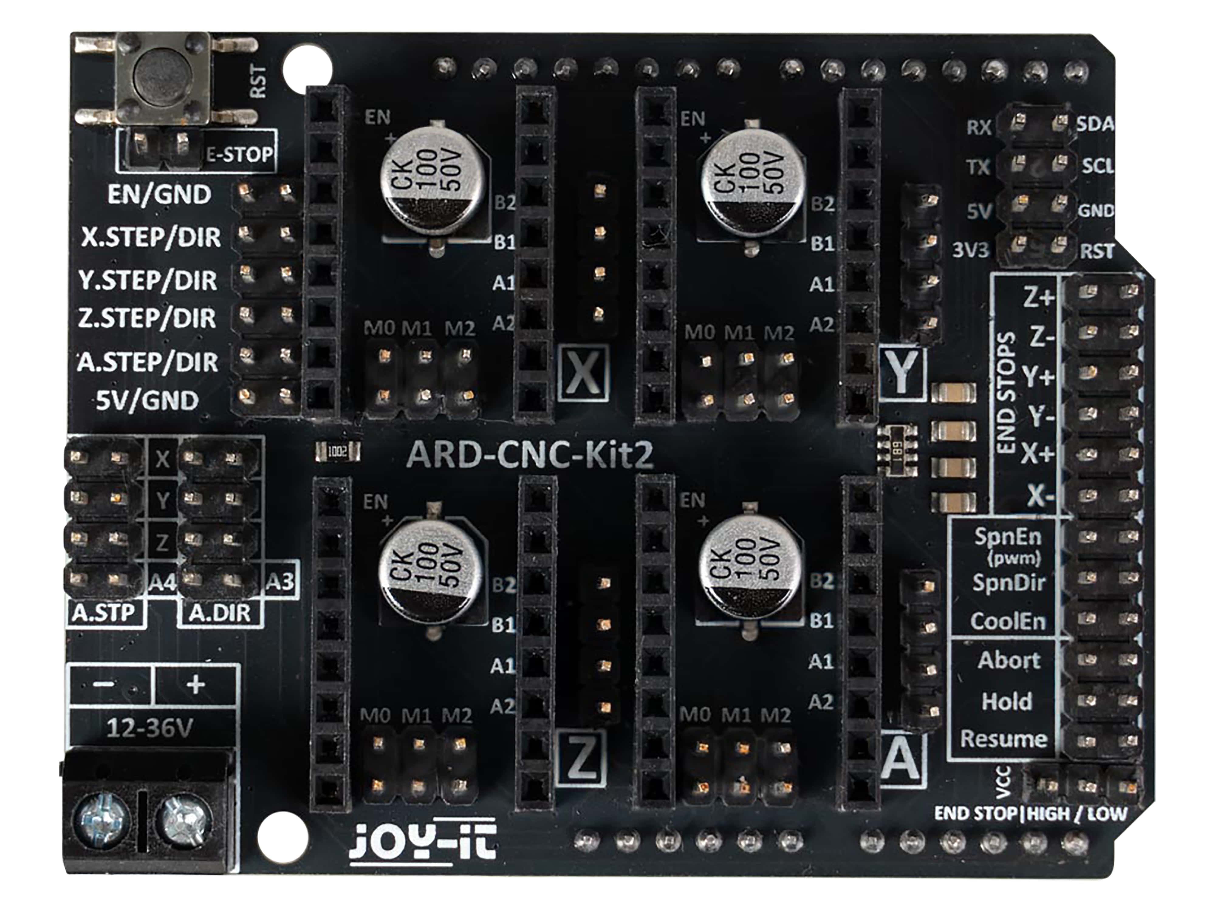 JOY-IT Controllerboard, V3.51 für CNC, inkl. 4 DRV8825, Kühlkörper JOY-IT Controllerboard, V3.51 für CNC, inkl. 4 DRV8825, Kühlkörper