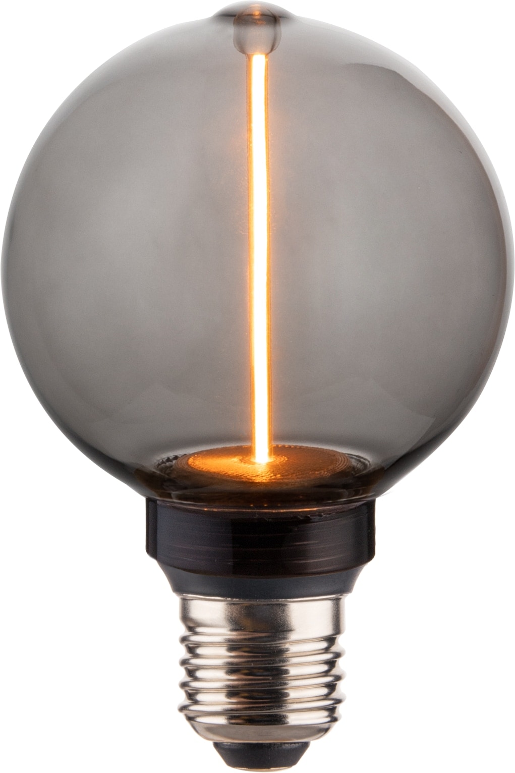 LUXULA LED-Filament-Lampe, Line Smoke Globe, E27, 2W, 40lm, 1800K LUXULA LED-Filament-Lampe, Line Smoke Globe, E27, 2W, 40lm, 1800K
