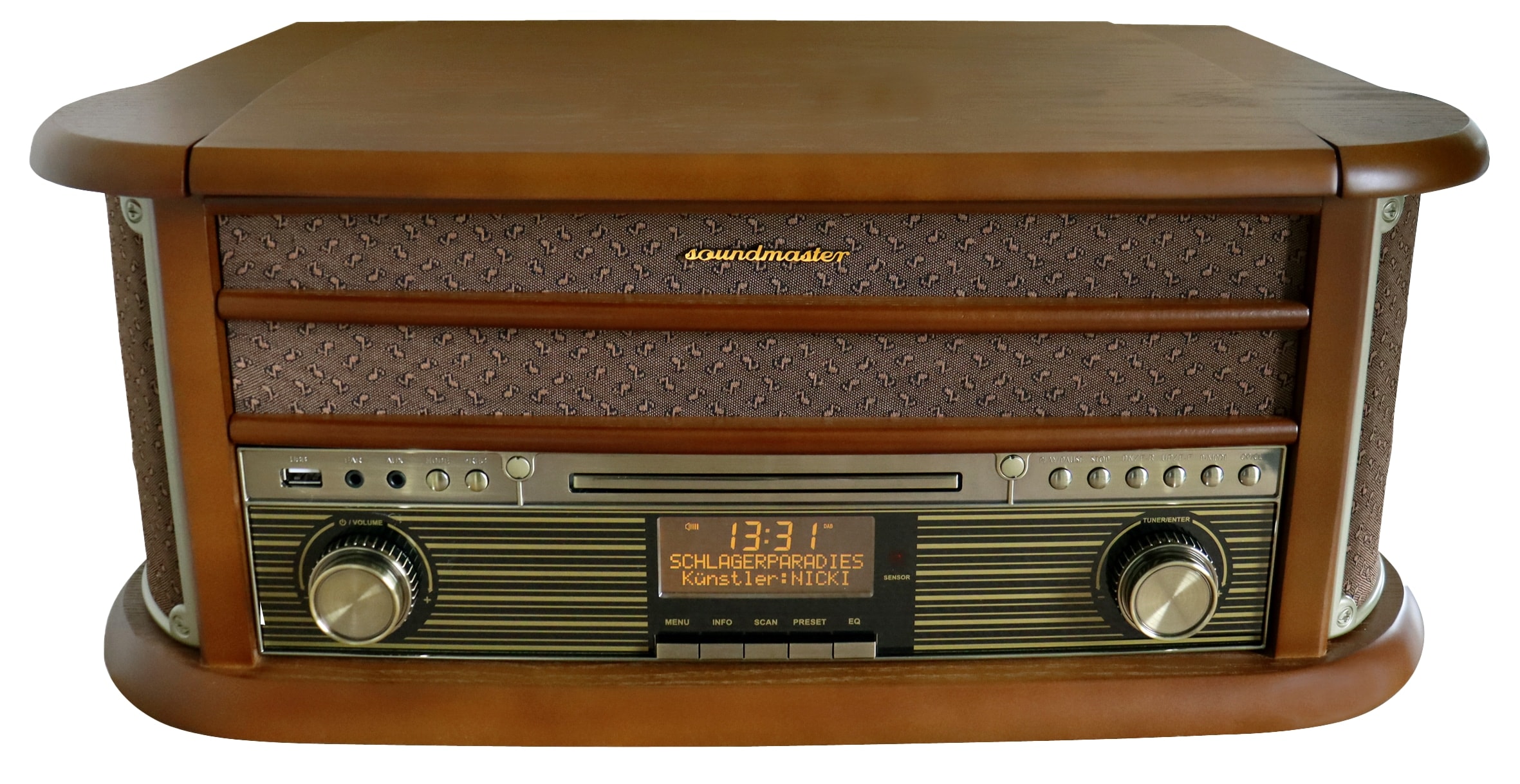 SOUNDMASTER CLASSIC LINE Stereoanlage NR565DAB, Nostalgie SOUNDMASTER Nostalgie Stereoanlage NR565DAB