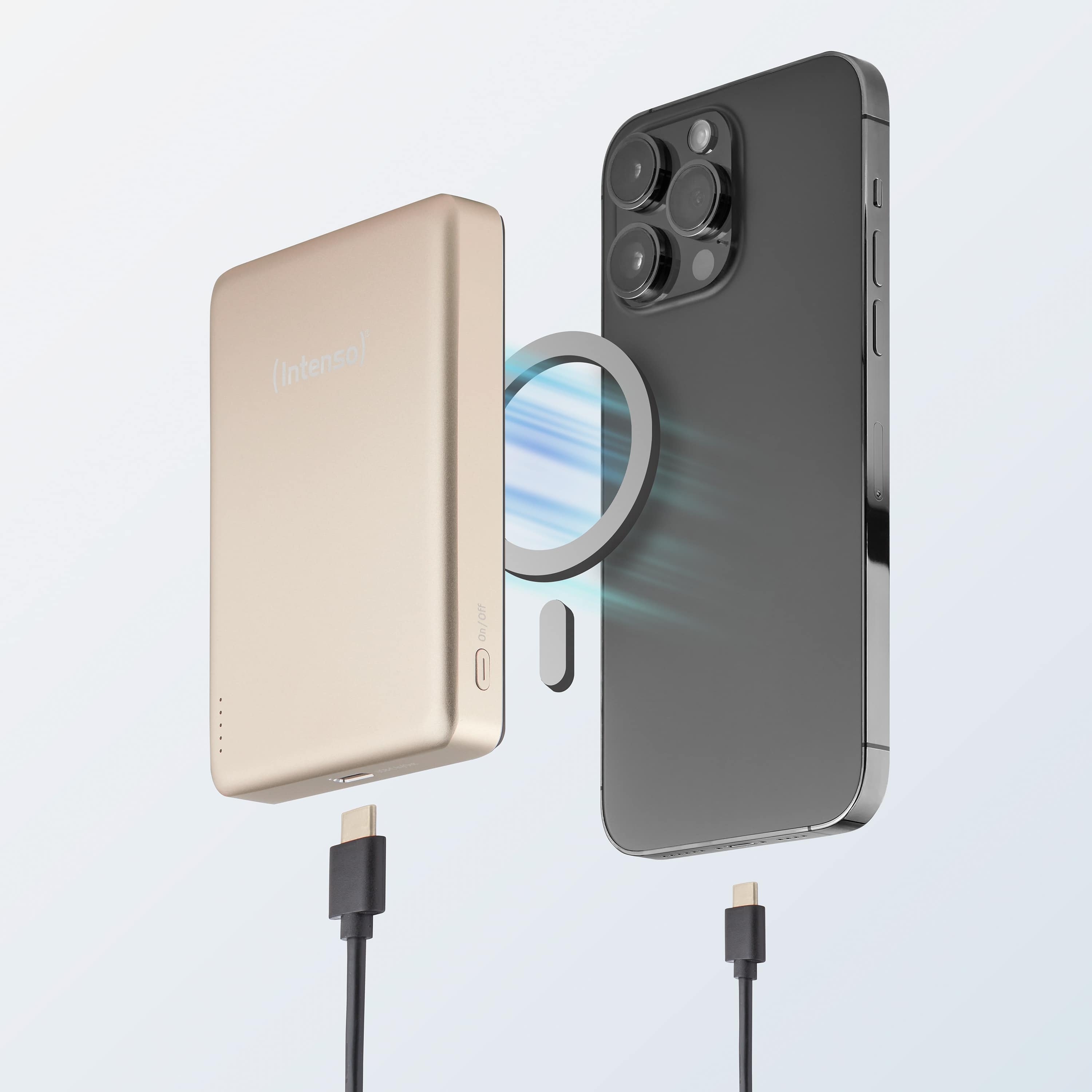 INTENSO Powerbank Magnetic Wireless, MW 10000, champange INTENSO Powerbank Magnetic Wireless, MW 10000, champange