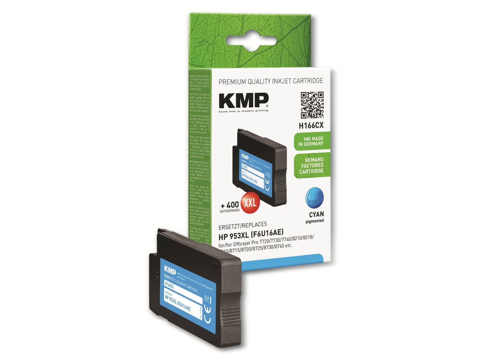 KMP Tintenpatrone H166CX, cyan KMP Tintenpatrone H166CX, cyan