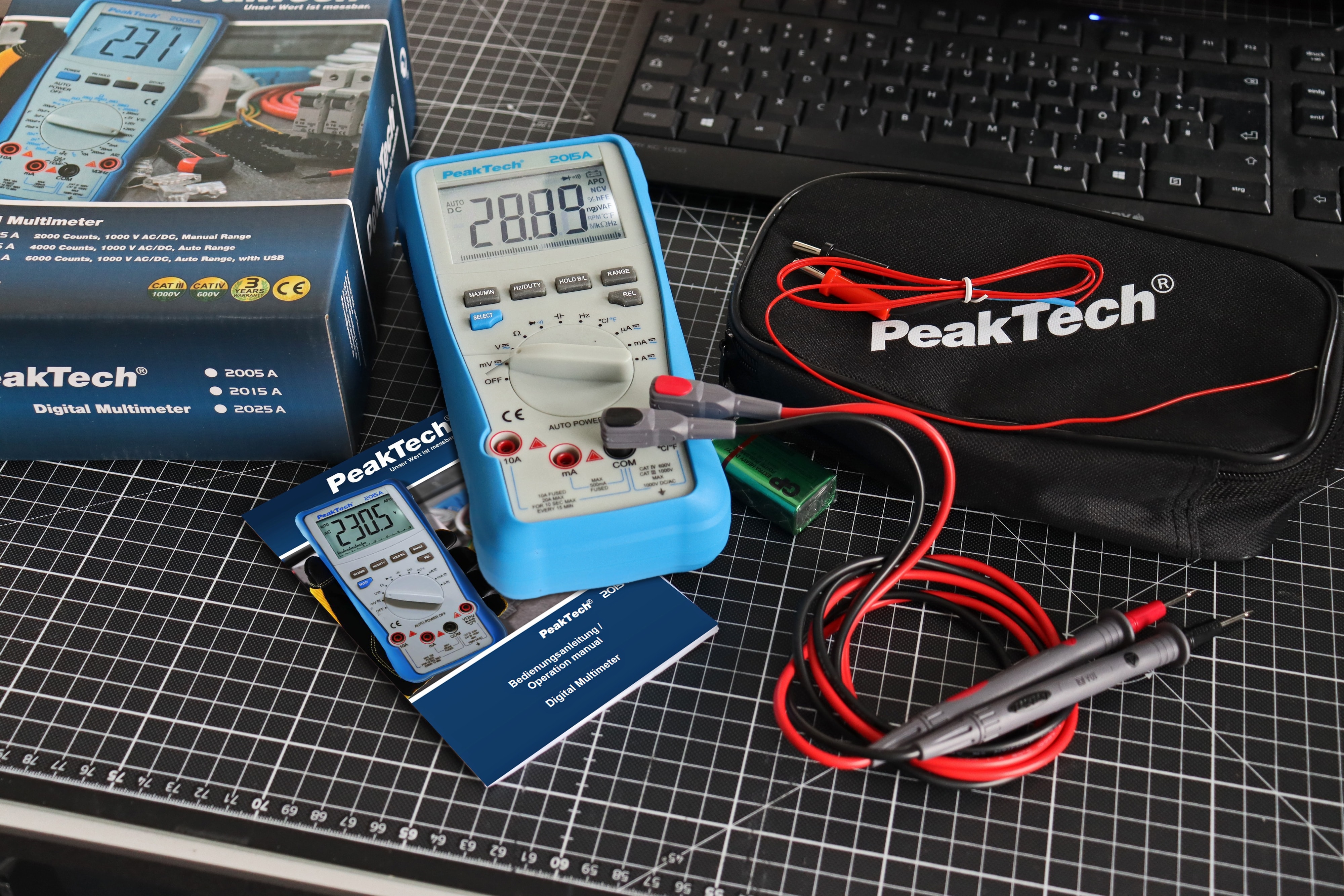 PEAKTECH Multimeter, P 2015 A, True RMS PEAKTECH Multimeter, P 2015 A, True RMS