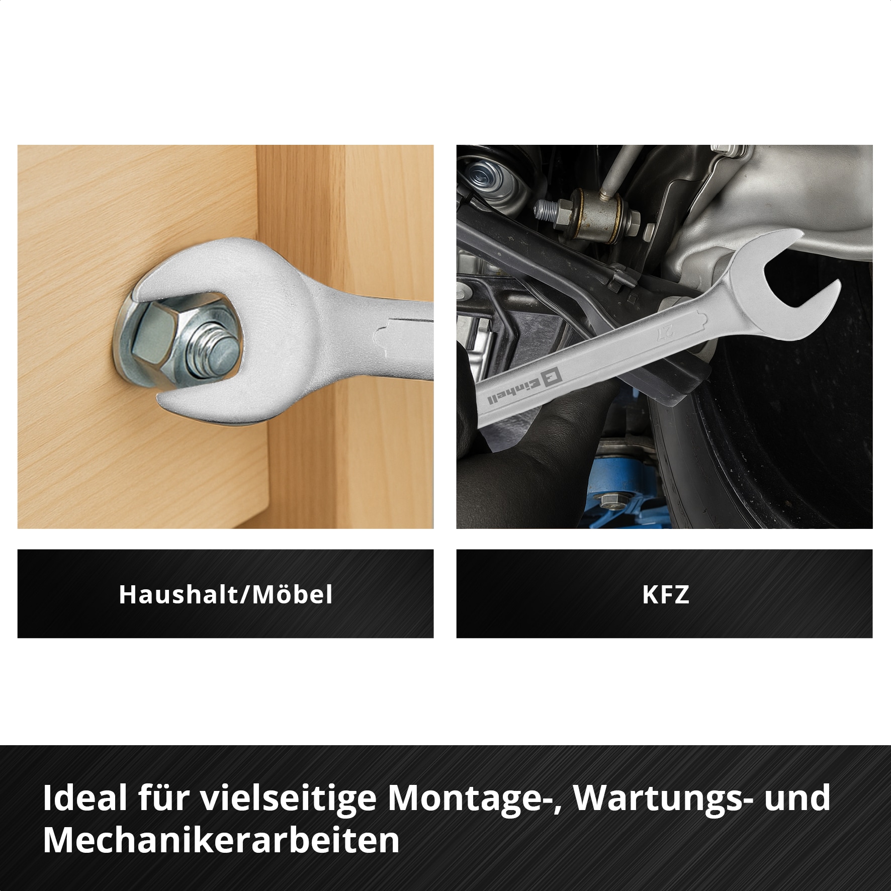 EINHELL E-Case-Einleger Gabelringschlüssel, 370521, 19-teilig EINHELL E-Case-Einleger Gabelringschlüssel, 370521, 19-teilig