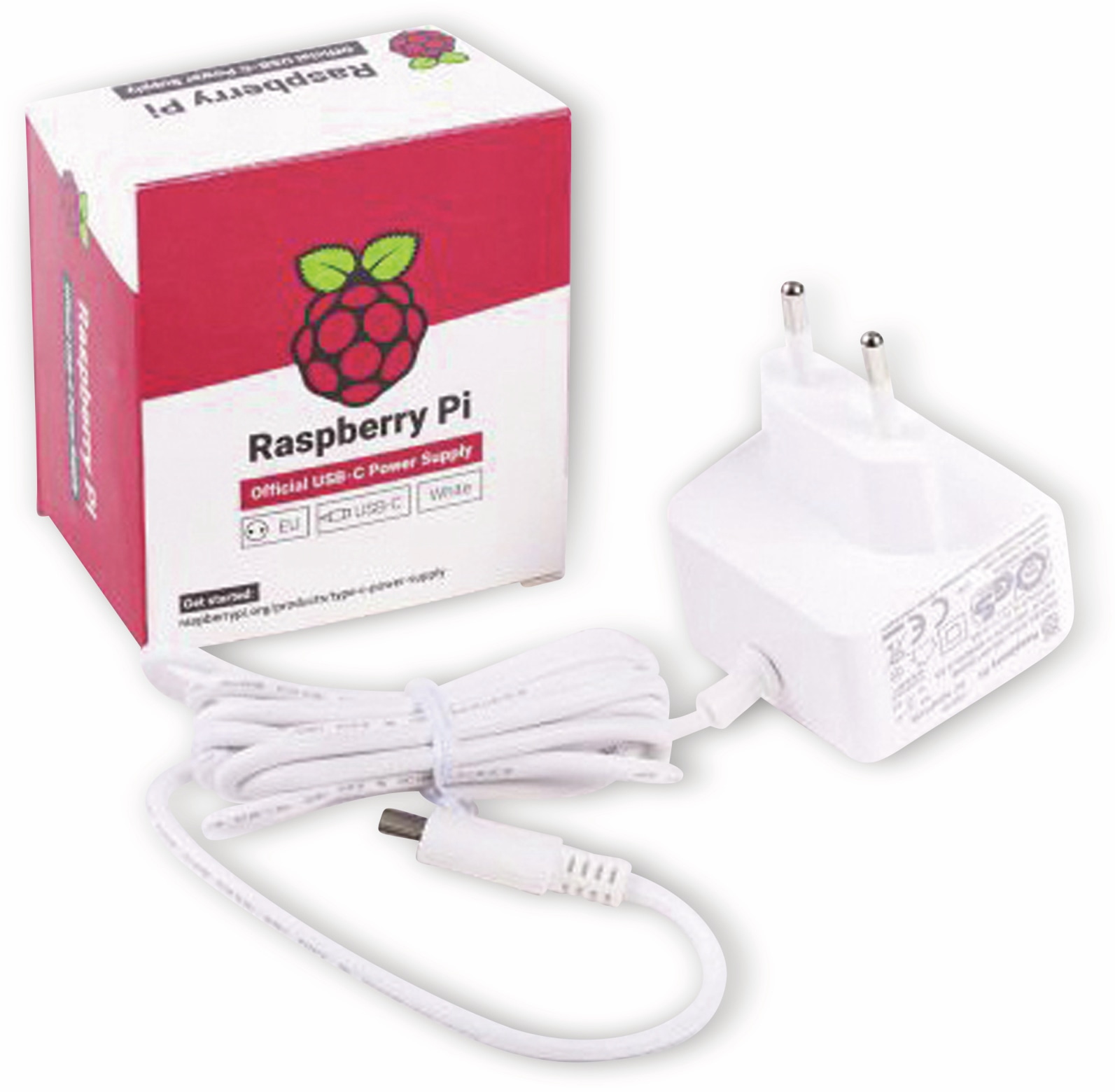 RASPBERRY PI 4 Model B Netzteil, Weiß RASPBERRY PI 4 Model B Netzteil, Weiß