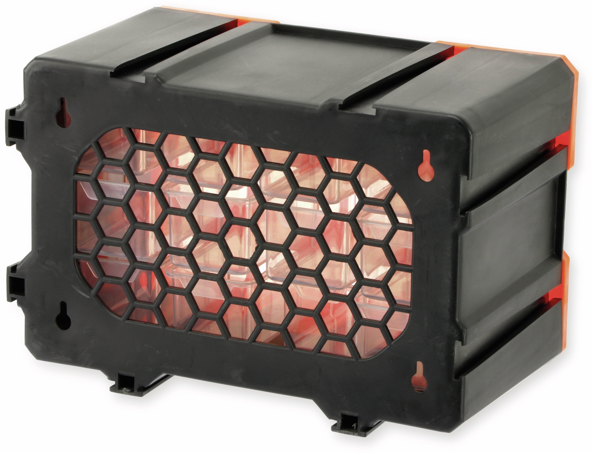 DAYTOOLS Werkzeugbox TW2022, Kunststoff,12-teilig, schwarz/orange DAYTOOLS Werkzeugbox TW2022, Kunststoff,12-teilig, schwarz/orange