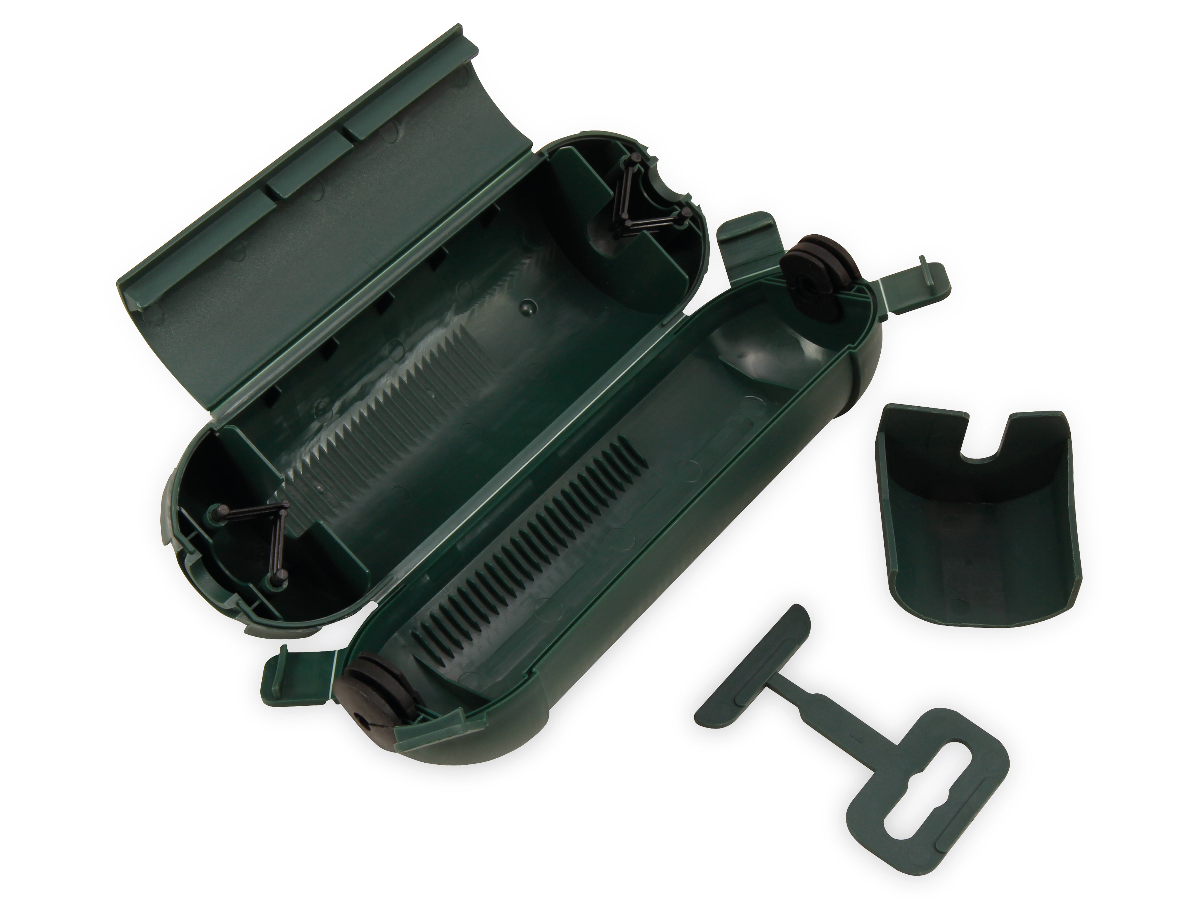 MCPOWER Sicherheits-Schutzbox für Kabel, IP44, grün