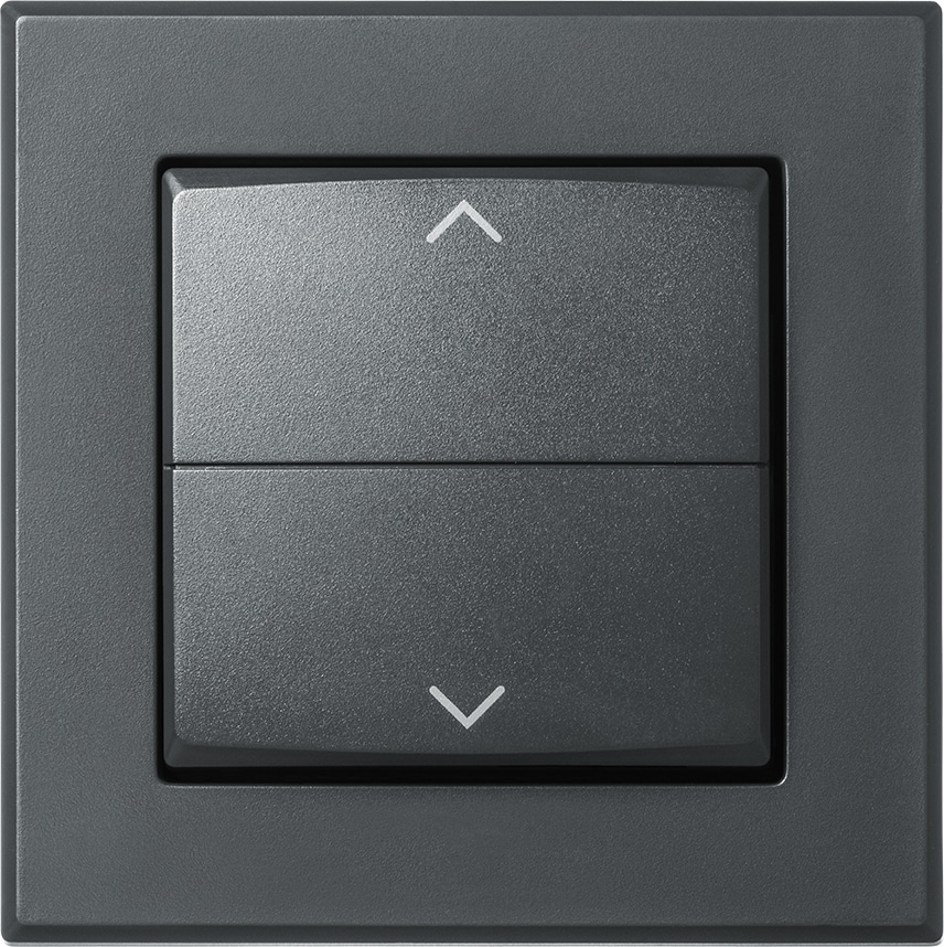 HOMEMATIC IP 156171A0, Tasterwippe, Markenschalter mit Pfeilen, anthrazit HOMEMATIC IP 156171A0, Tasterwippe, Markenschalter mit Pfeilen, anthrazit