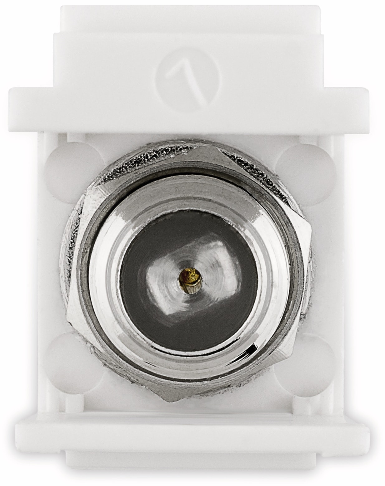 GOOBAY Einbau-Modul 79955, Kupplung, Koax-Stecker auf F-Buchse GOOBAY Einbau-Modul 79955, Kupplung, Koax-Stecker auf F-Buchse