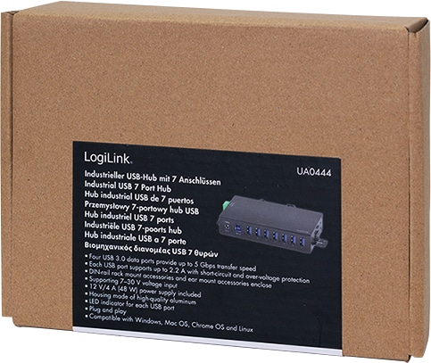 LOGILINK USB-Hub UA0444 7-Port Industrie LOGILINK USB-Hub UA0444 7-Port Industrie