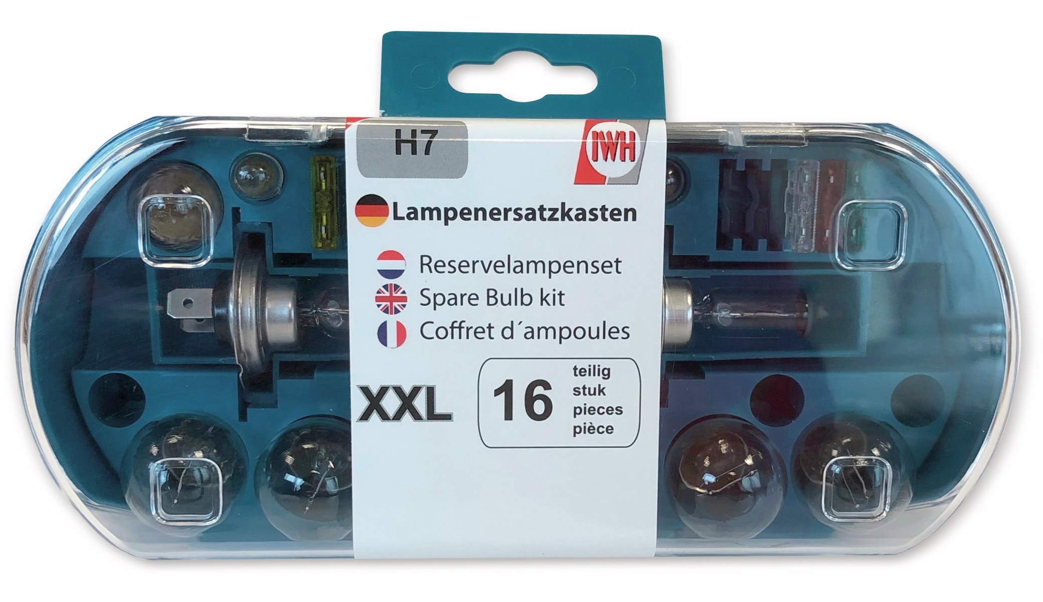 IWH KFZ-Ersatzlampen-Set XXL H7, 16-teilig IWH KFZ-Ersatzlampen-Set XXL H7, 16-teilig