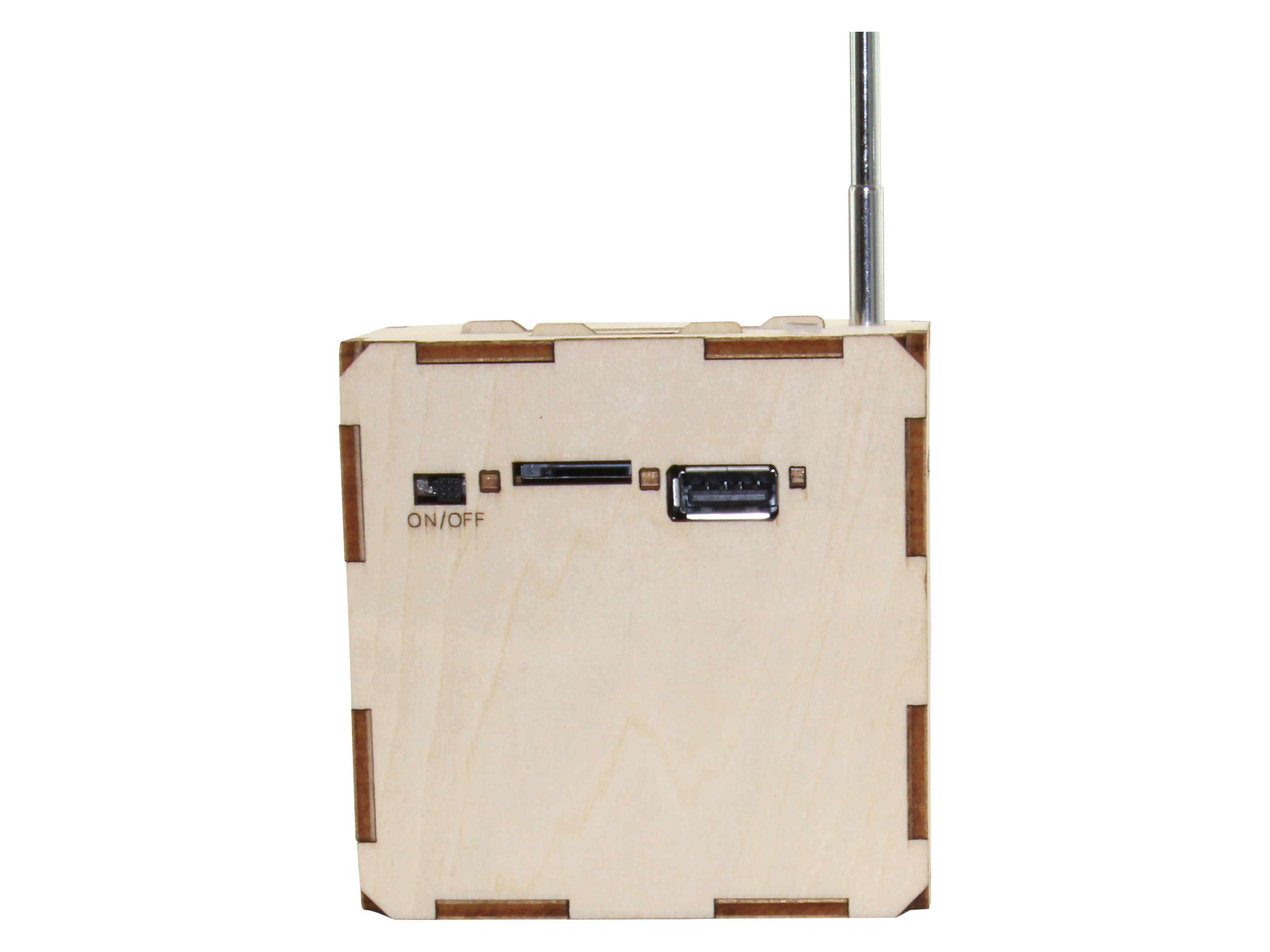 SOL-EXPERT 3D Holz Bausatz BT-Lautsprecher mit FM Radio 3D Holz Bausatz BT-Lautsprecher mit FM Radio SOL-EXPERT