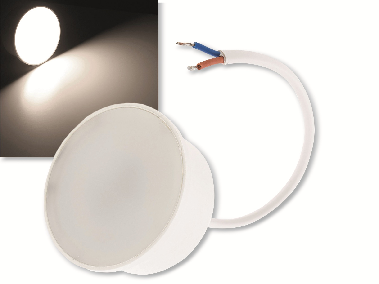 CHILITEC LED-Modul “Piatto P7“ für Einbauleuchten, EEK: F, 7W, 550lm, 4200K, Ø 50 mm CHILITEC LED-Modul “Piatto P7“ für Einbauleuchten, EEK: F, 7W, 550lm, 4200K, Ø 50 mm