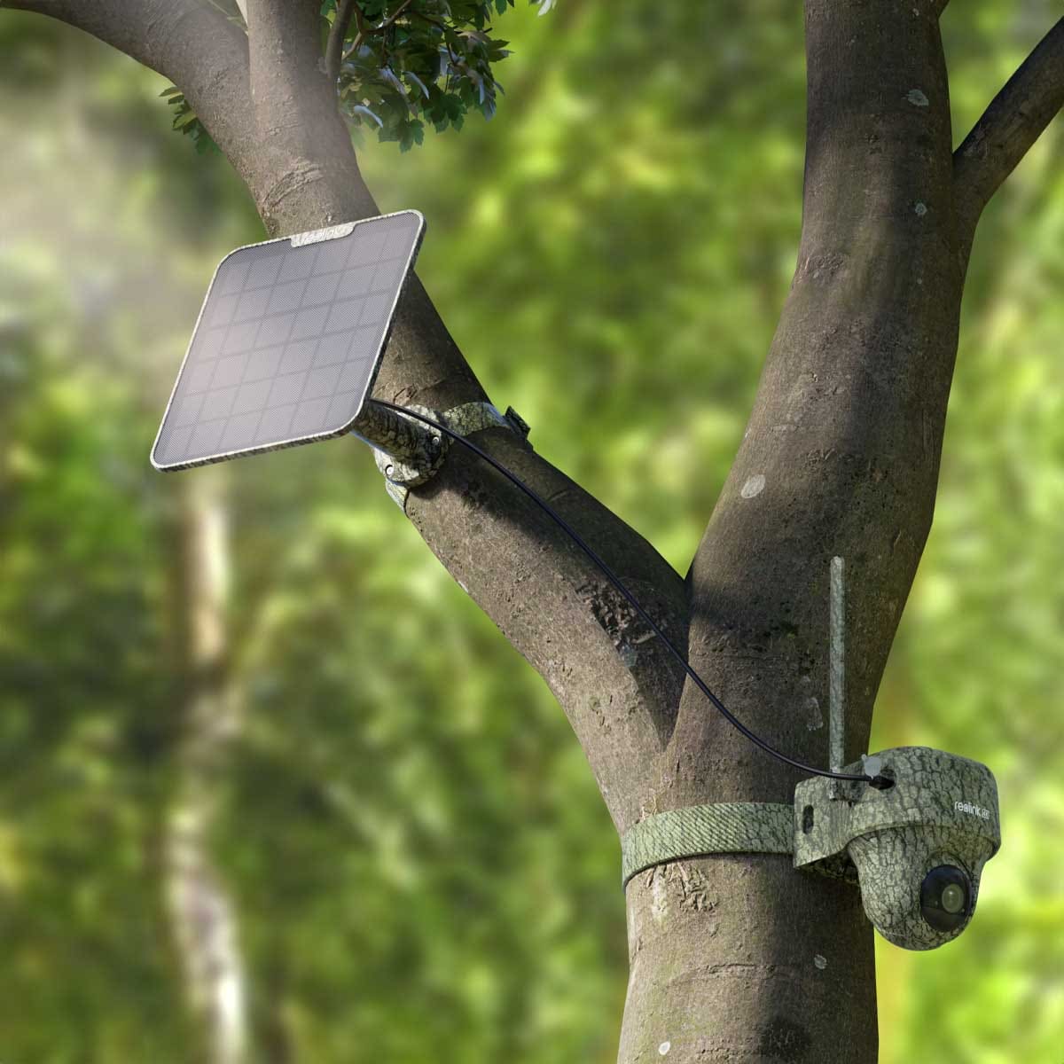 REOLINK Wildkamera Series G450, mit Solarpanel 2, außen REOLINK Überwachungskamera Series G450, mit Solarpanel 2, außen, weiß