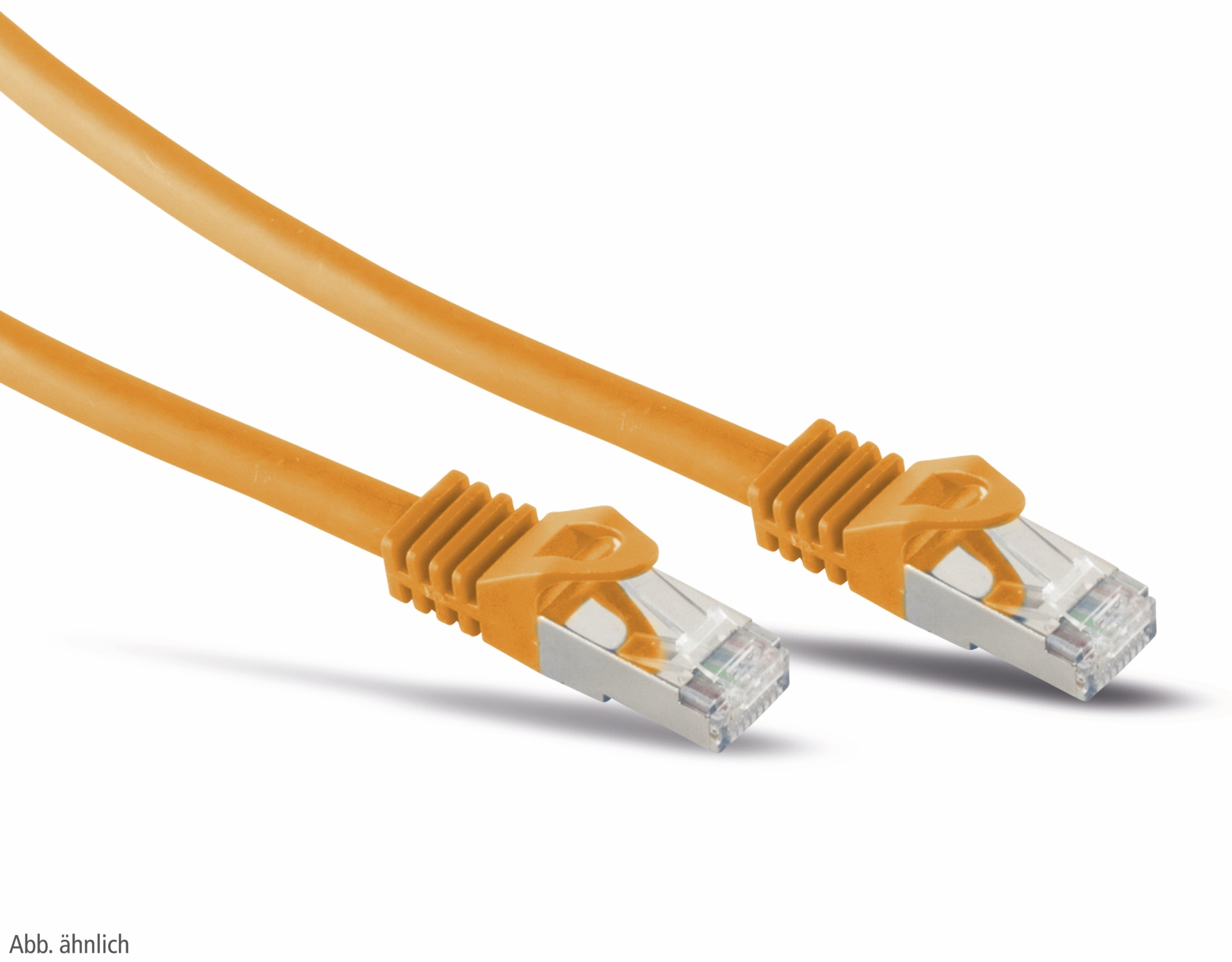 S-IMPULS RJ45 Patchkabel S/FTP (PIMF), m. CAT.7 Rohkabel, 3 m, orange