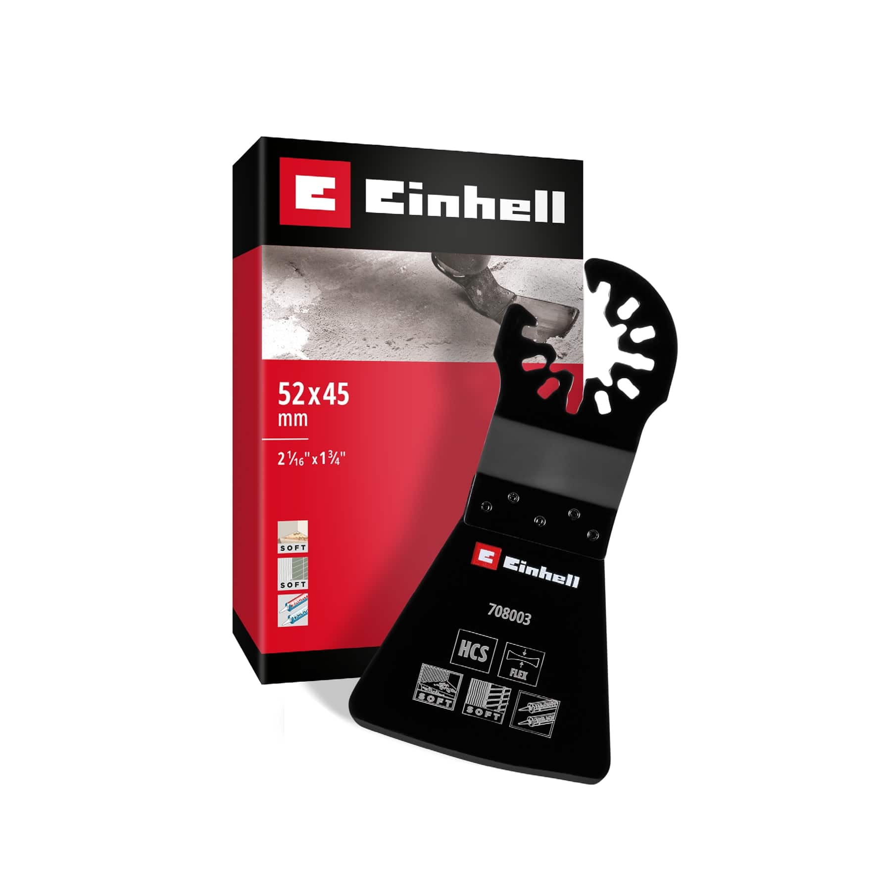 EINHELL Schaber, 708003, HCS, Flexibel, 52 mm EINHELL Schaber, 708003, HCS, Flexibel, 52 mm