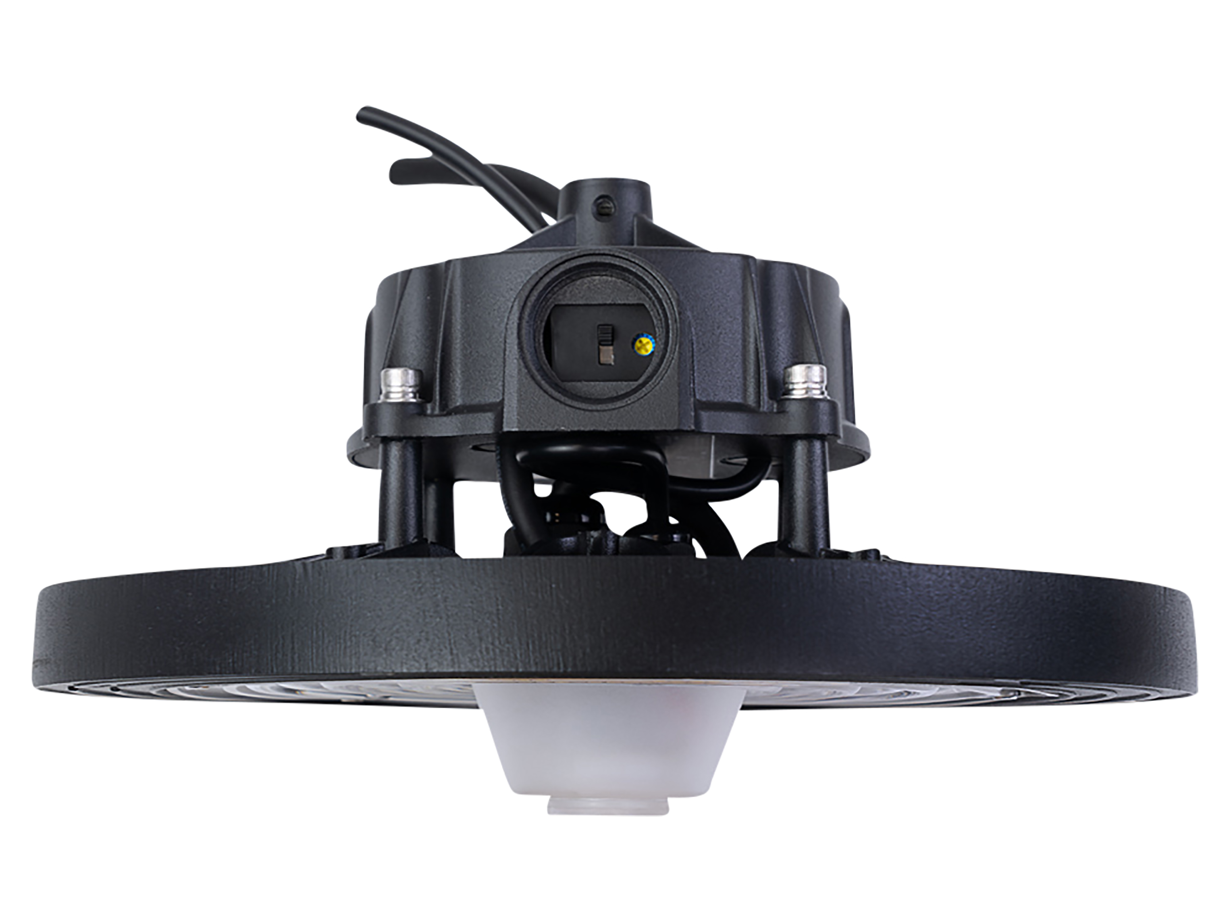 ENOVALITE LED-HighBay-Leuchte, UFO, 60...100 W, 4000 K, EEK: C, 9600...16000 lm, dimmbar, IP65, schwarz ENOVALITE LED-HighBay-Leuchte, UFO, 60...100 W, 4000 K, EEK: C, 9600...16000 lm, dimmbar, IP65, schwarz