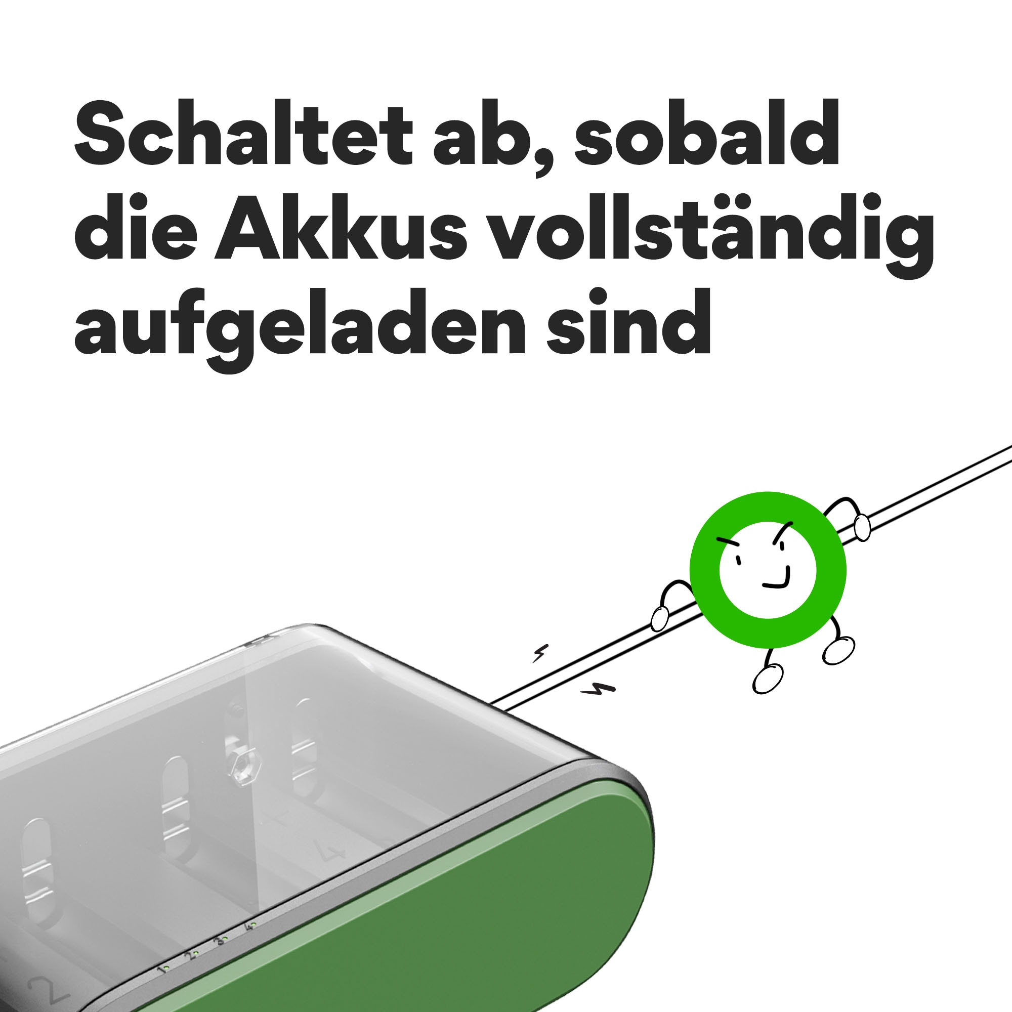 GP ReCyko USB-Akku-Ladegerät B631für AAA, AA, C, D, 9V NiMH Akkus GP ReCyko USB-Akku-Ladegerät B631für AAA, AA, C, D, 9V NiMH Akkus
