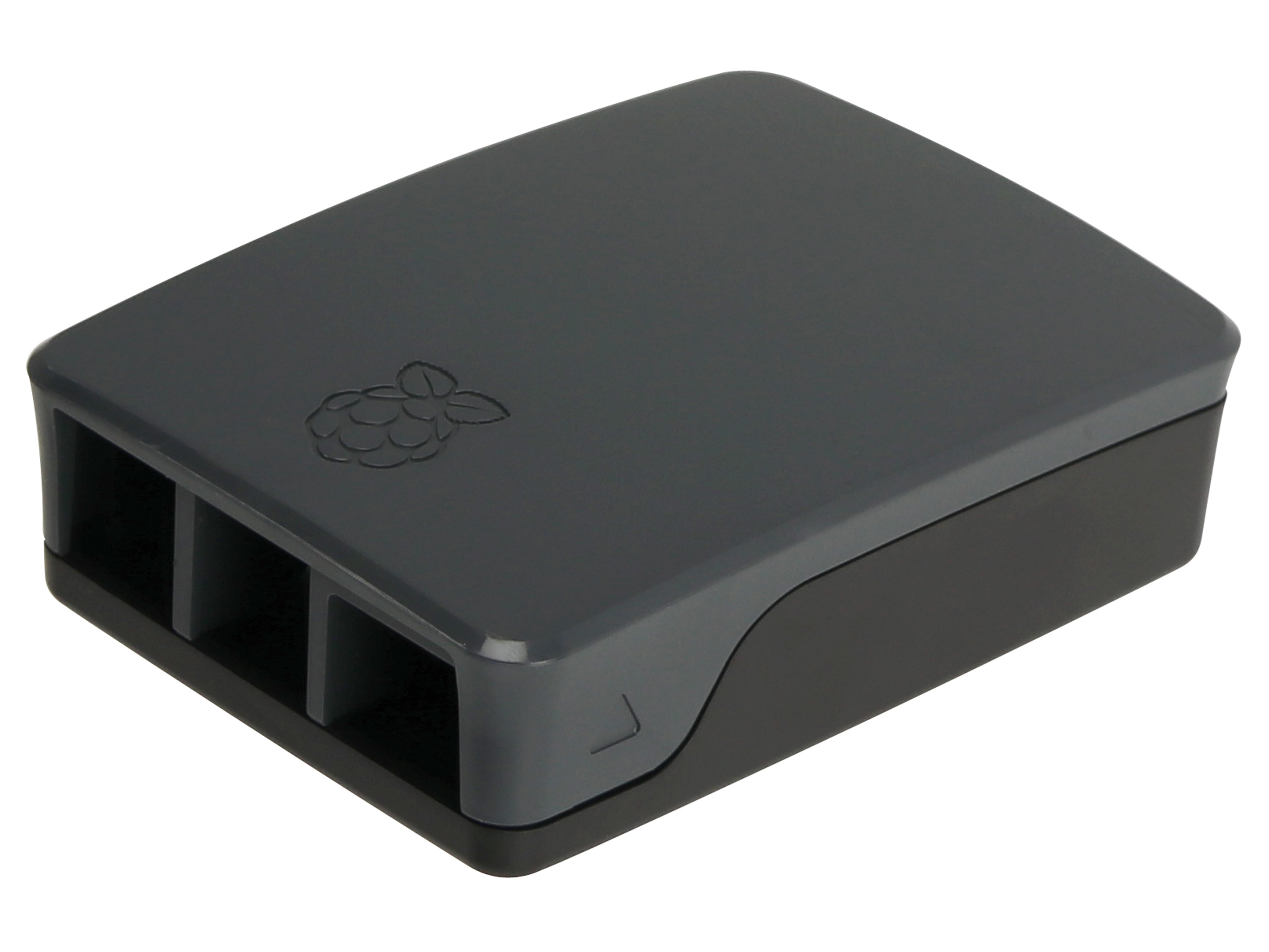 RASPBERRY PI 4 Model B Gehäuse, Kunststoff, Schwarz/Grau RASPBERRY PI 4 Model B Gehäuse, Kunststoff, Schwarz/Grau