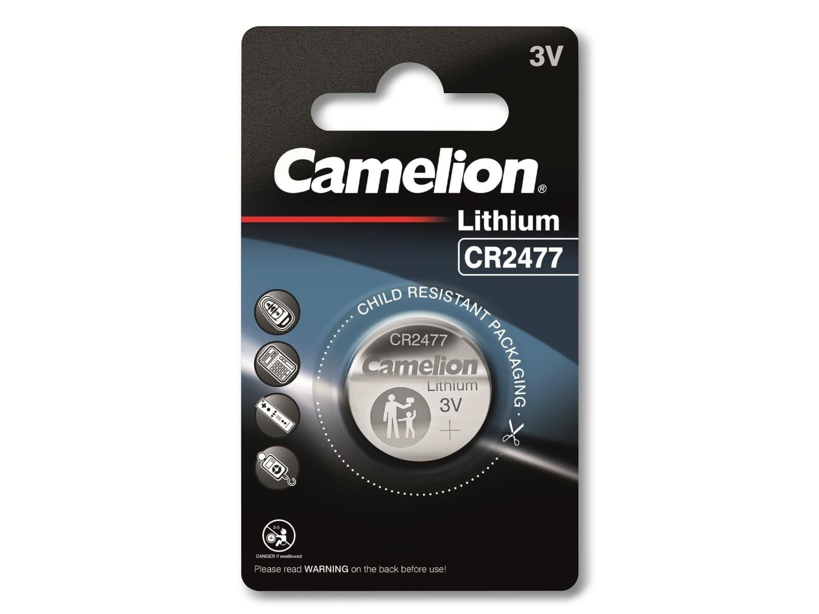 CAMELION Knopfzelle CR2477, 1 St. CAMELION Knopfzelle CR2477, 1 St.