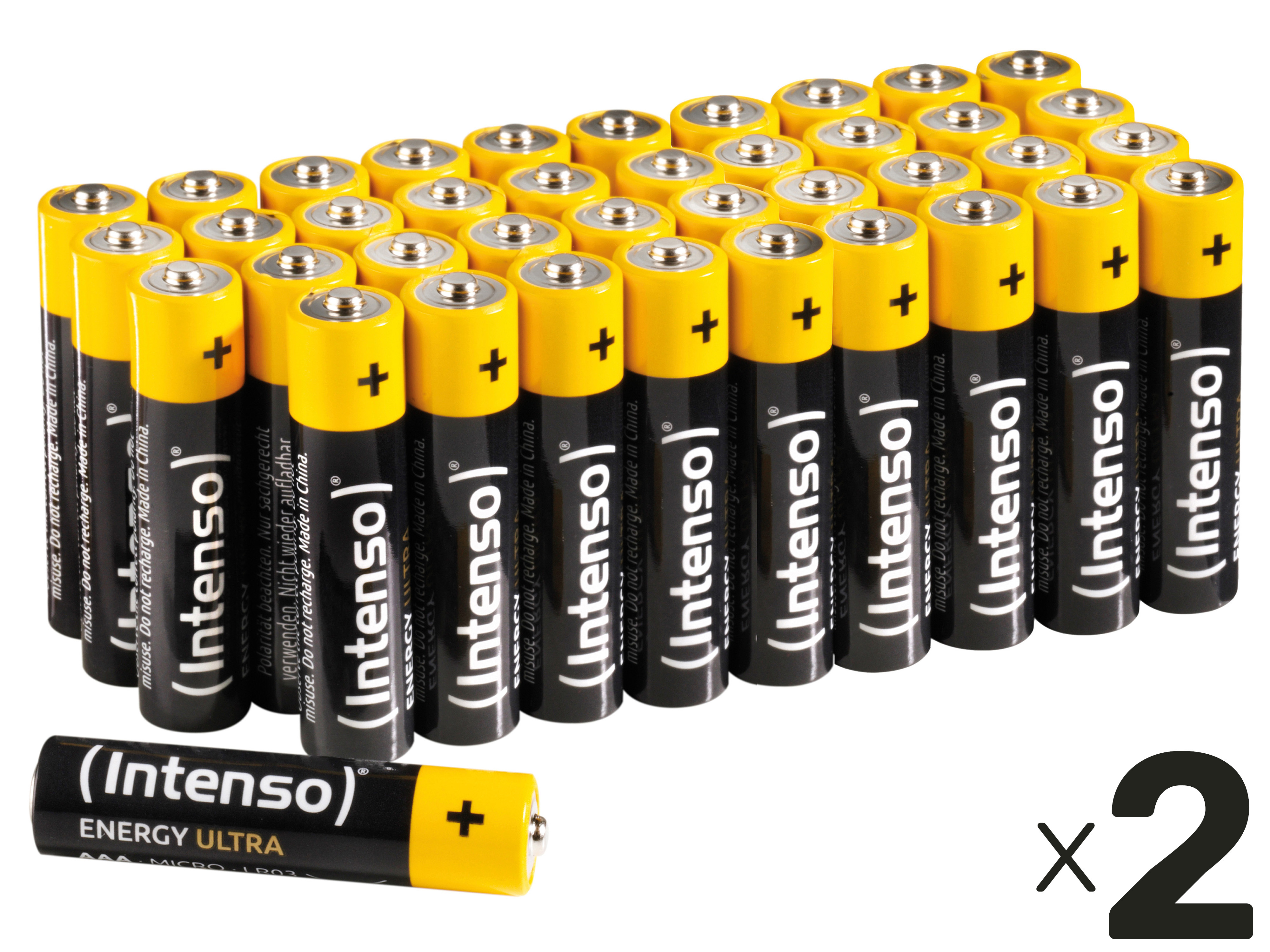 INTENSO Micro-Batterie-Set Energy Ultra, AAA LR03, 80 Stück