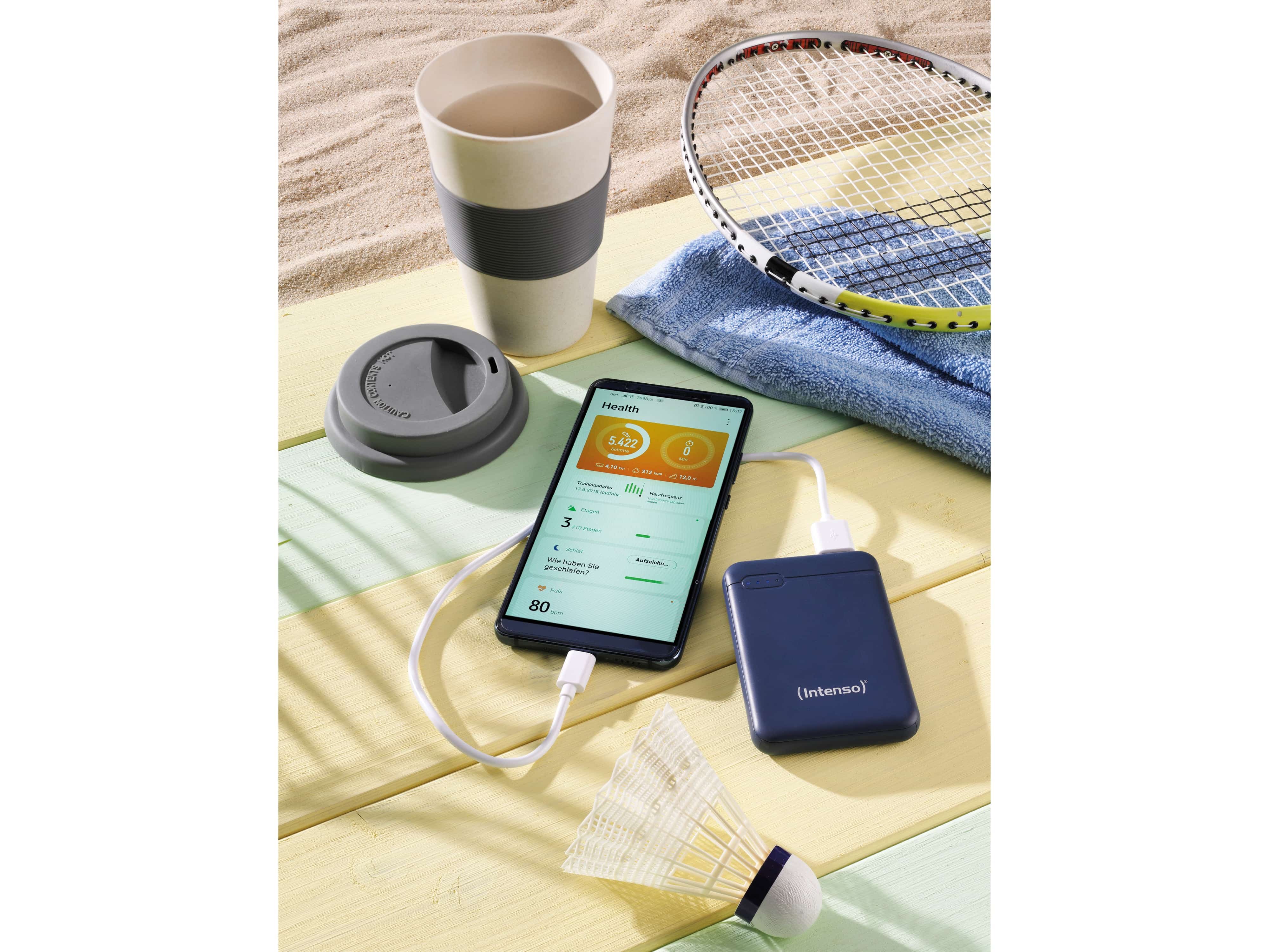 INTENSO USB Powerbank 7313525 XS 5000, 5.000 mAh, dunkelblau INTENSO USB Powerbank 7313525 XS 5000, 5.000 mAh, dunkelblau