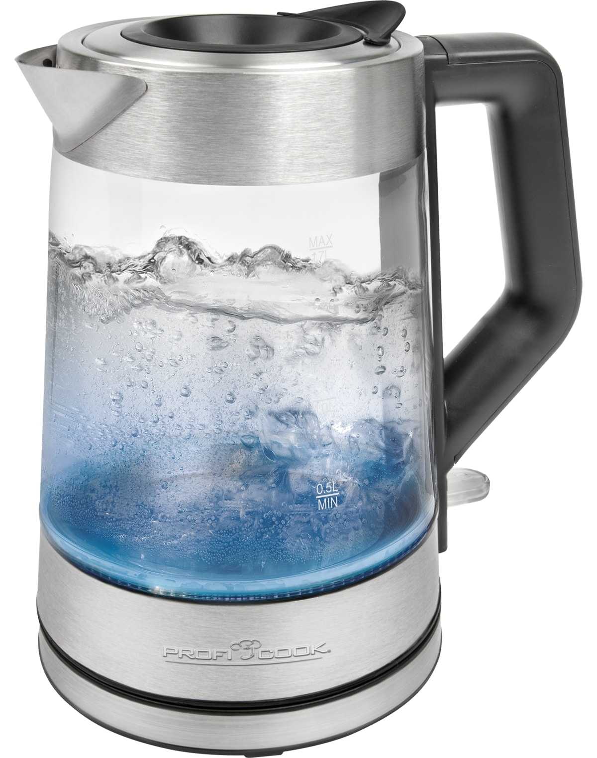 PROFI COOK Wasserkocher PC-WKS 1190 G inox LED, 1,7 L, 2200 W, Glas PROFI COOK Wasserkocher PC-WKS 1190 G inox LED, 1,7 L, 2200 W, Glas