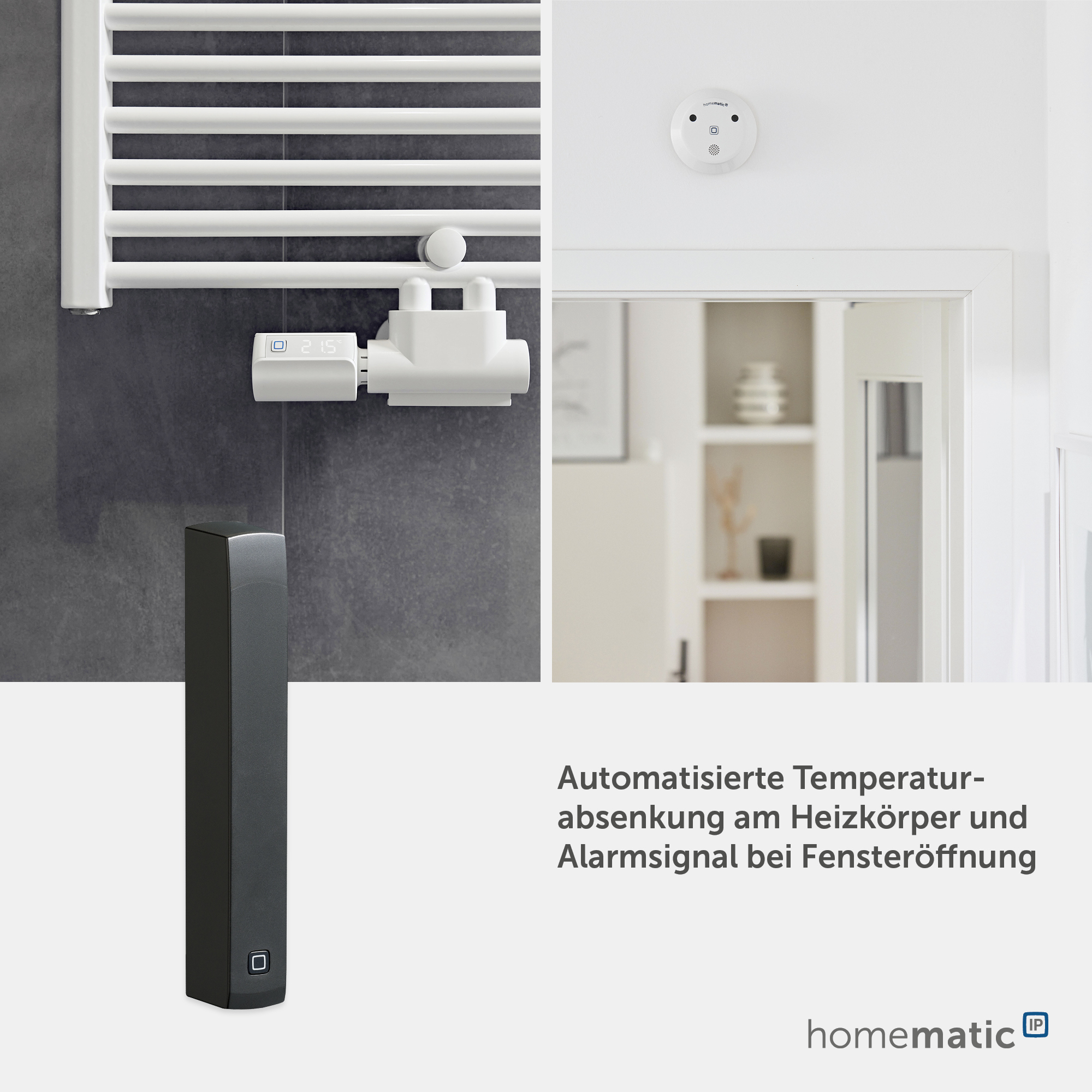 HOMEMATIC IP 160027A0, Fenster- und Türkontakt, optisch, anthrazit HOMEMATIC IP 160027A0, Fenster- und Türkontakt, optisch, anthrazit
