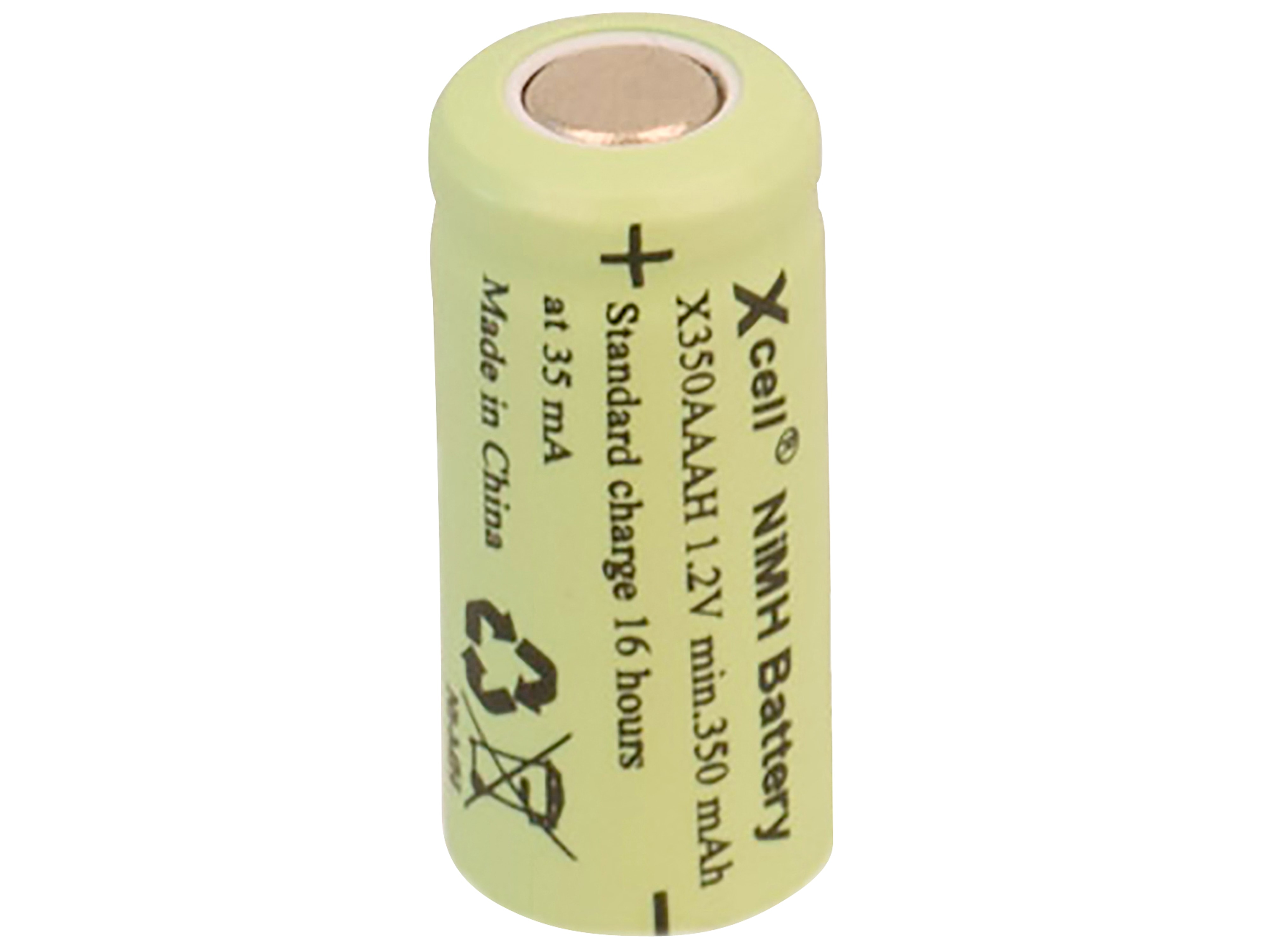 XCELL Ni-MH Akku 1/2AAA, 1,2 V, 350mAh XCELL Ni-MH Akku 1/2AAA, 1,2 V, 350mAh