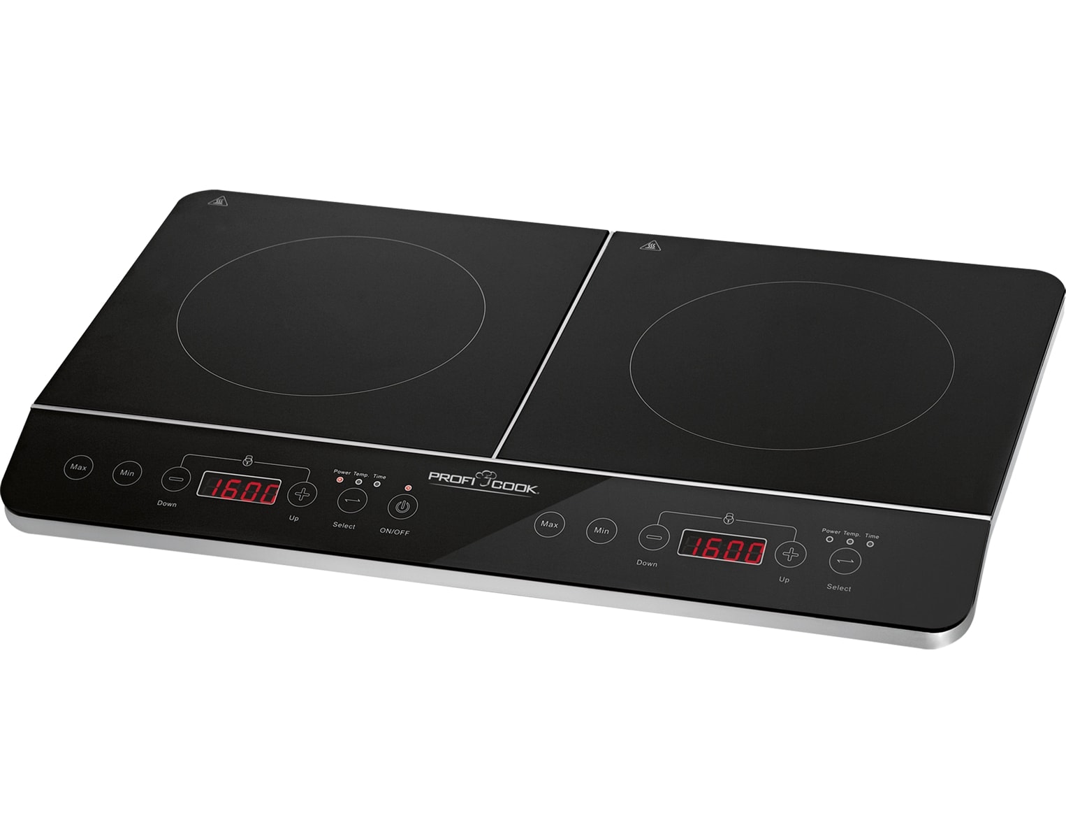 PROFI COOK Induktions-Doppelkochplatte PC-DKI 1067, 3500 W, schwarz PROFI COOK Induktions-Doppelkochplatte PC-DKI 1067, 3500 W, schwarz